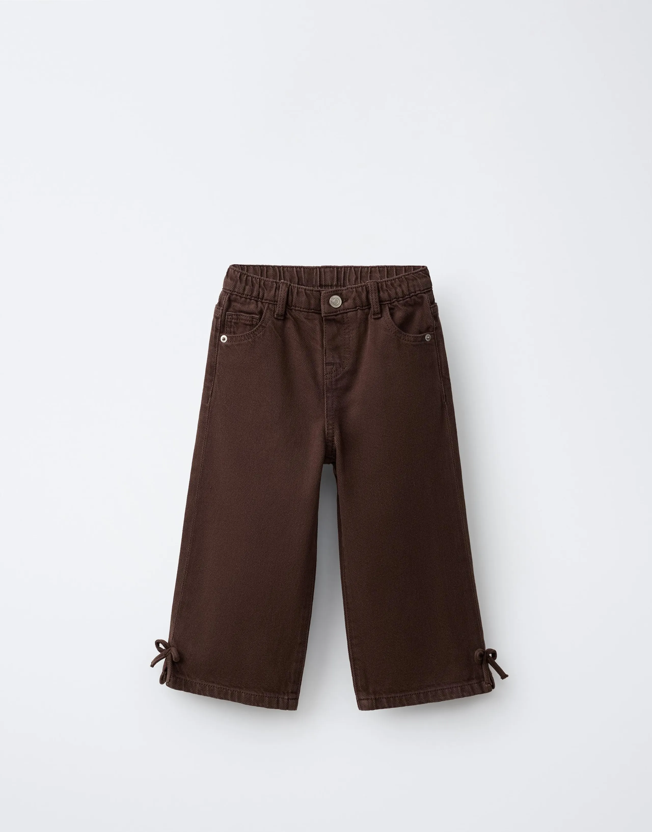 WIDE-LEG BOW JEANS