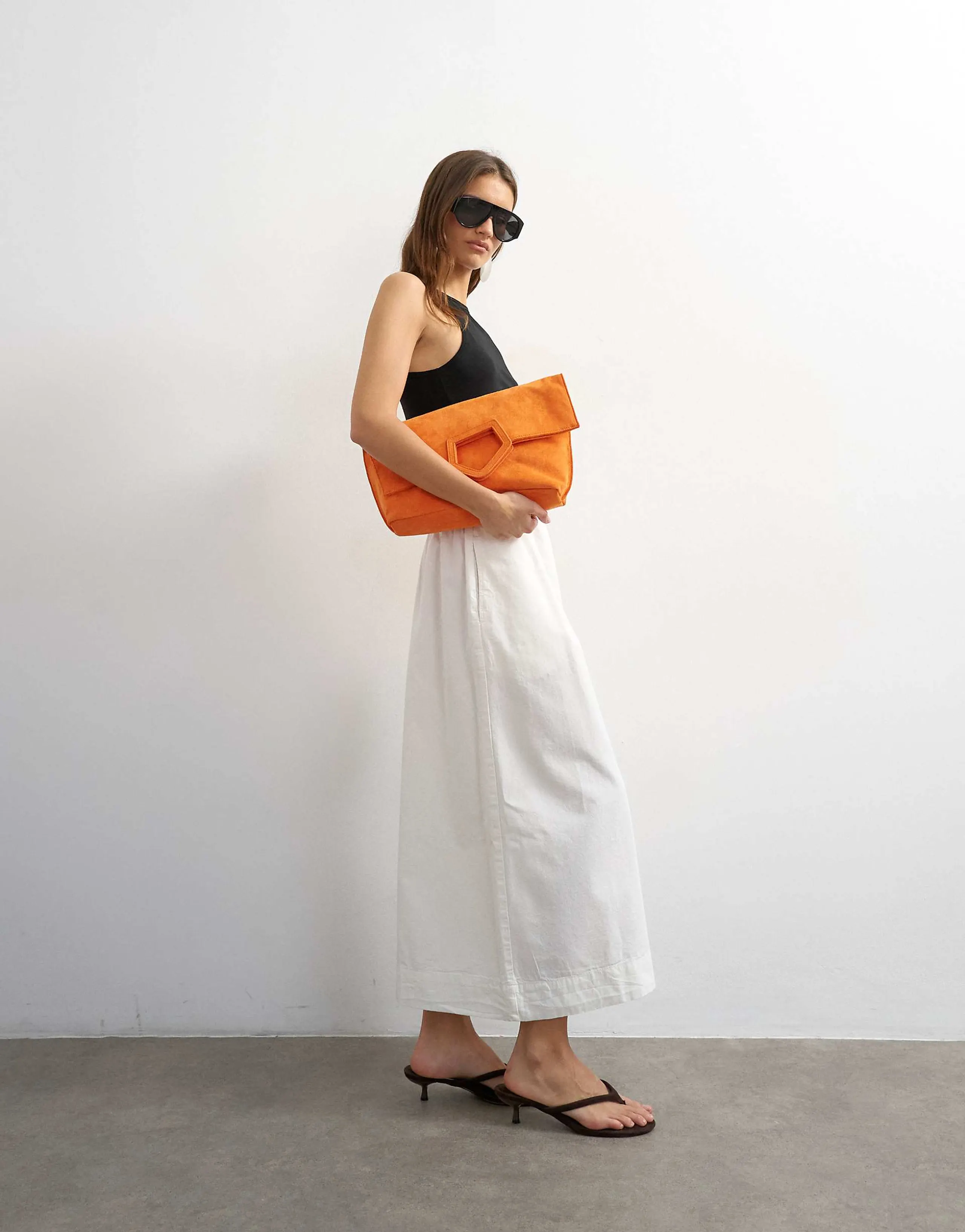 Topshop a-line culottes in ecru