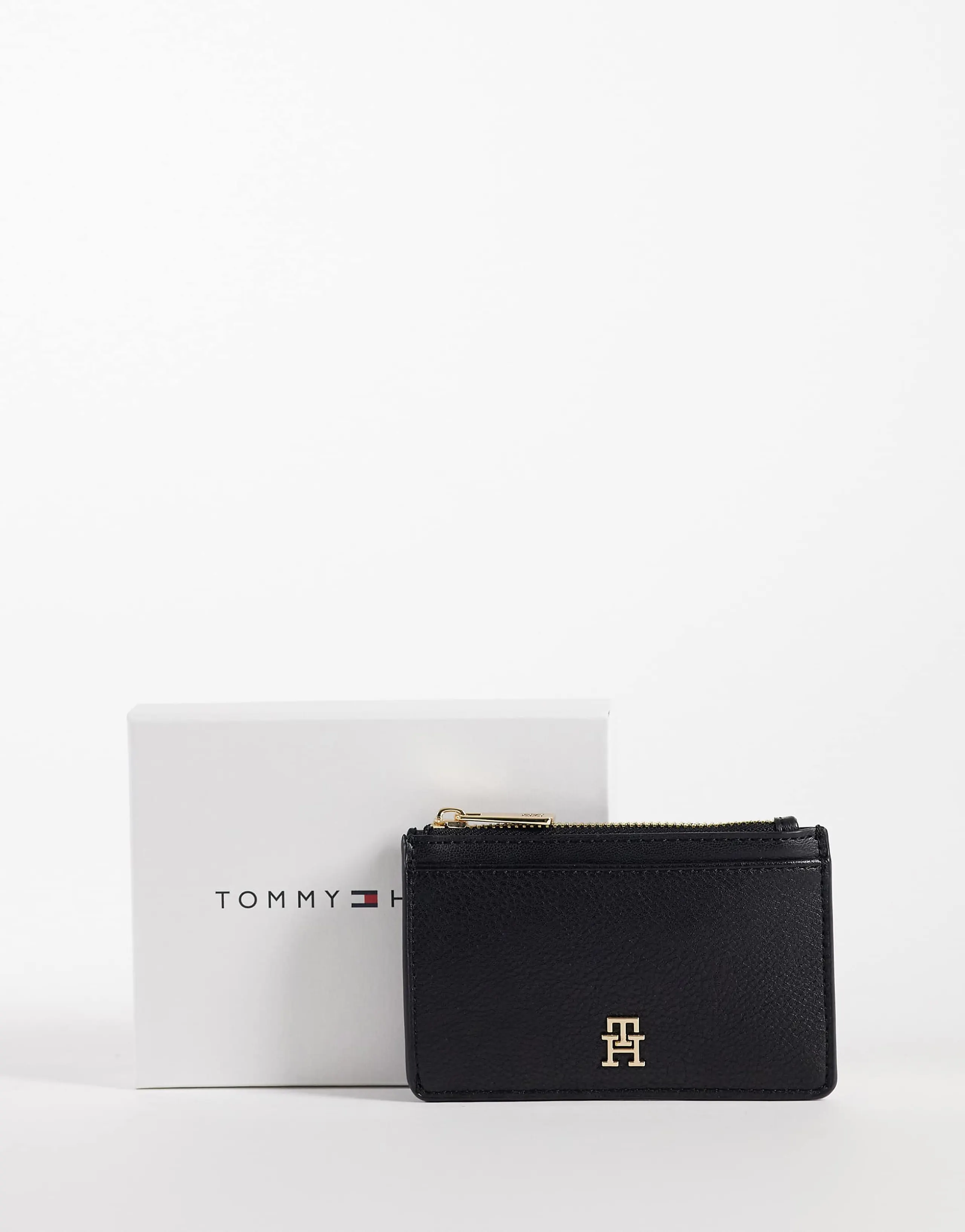 Tommy Hilfiger icon card holder in black
