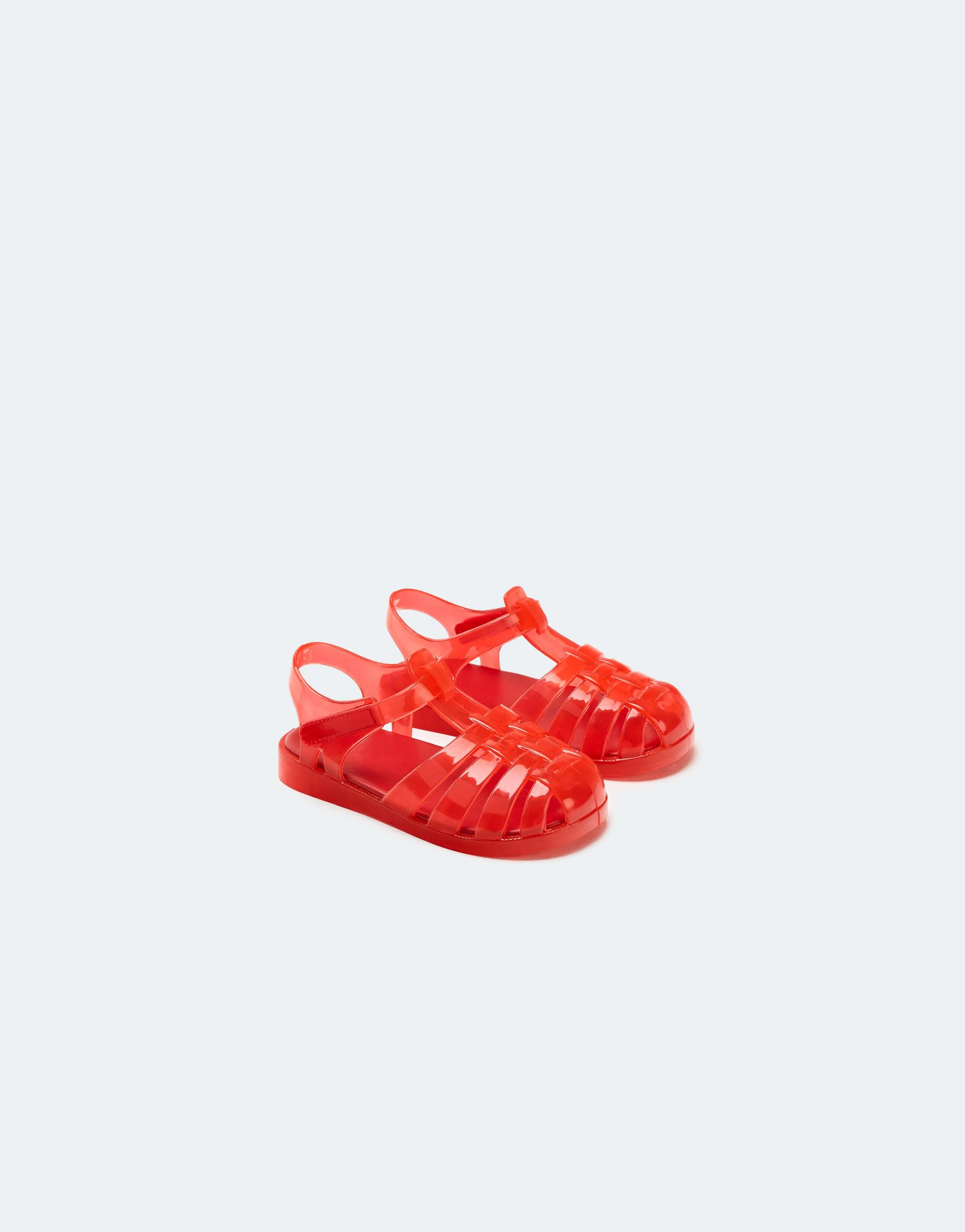 RUBBERISED CAGE SANDALS