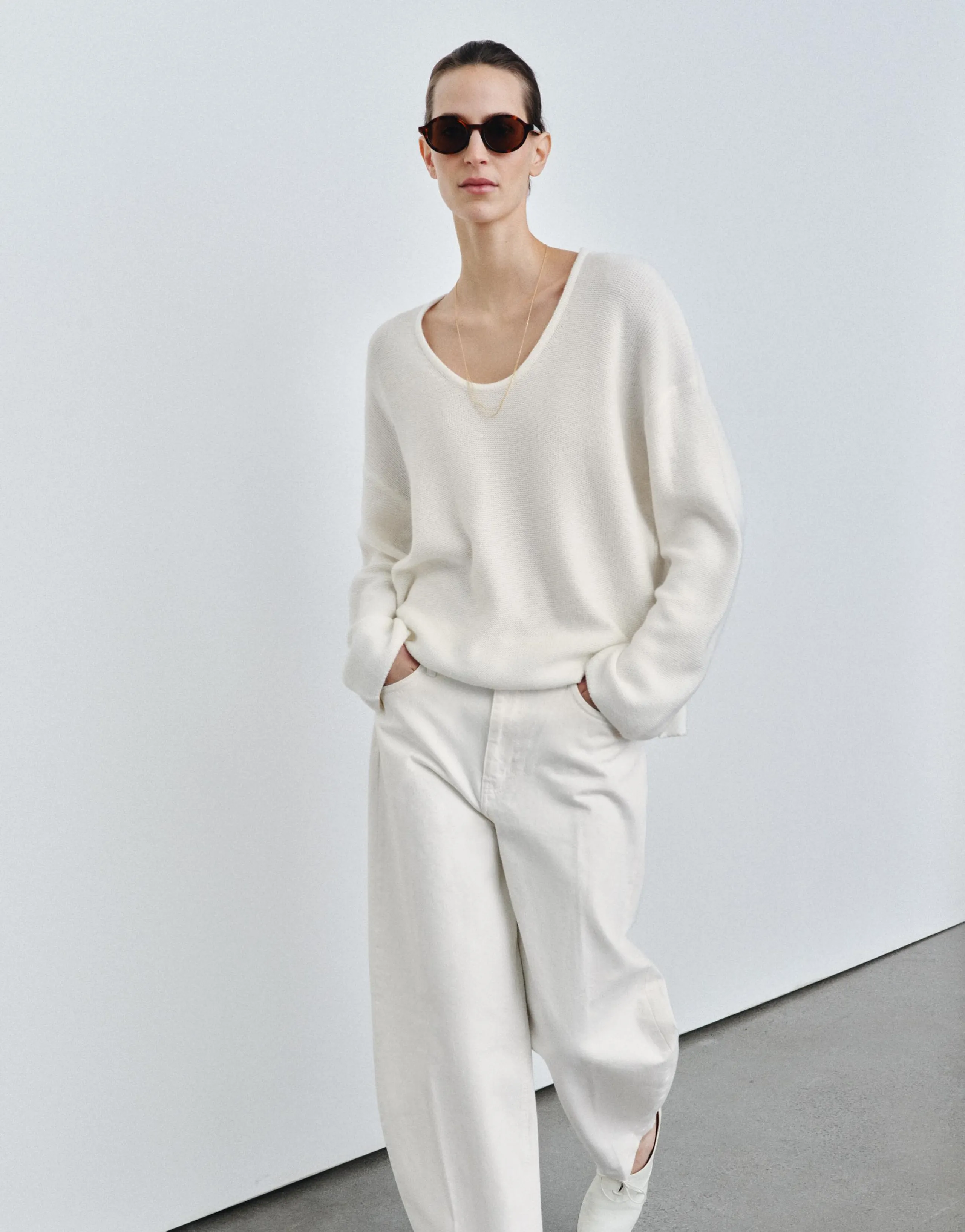ZW COLLECTION BARREL HIGH-WAIST JEANS