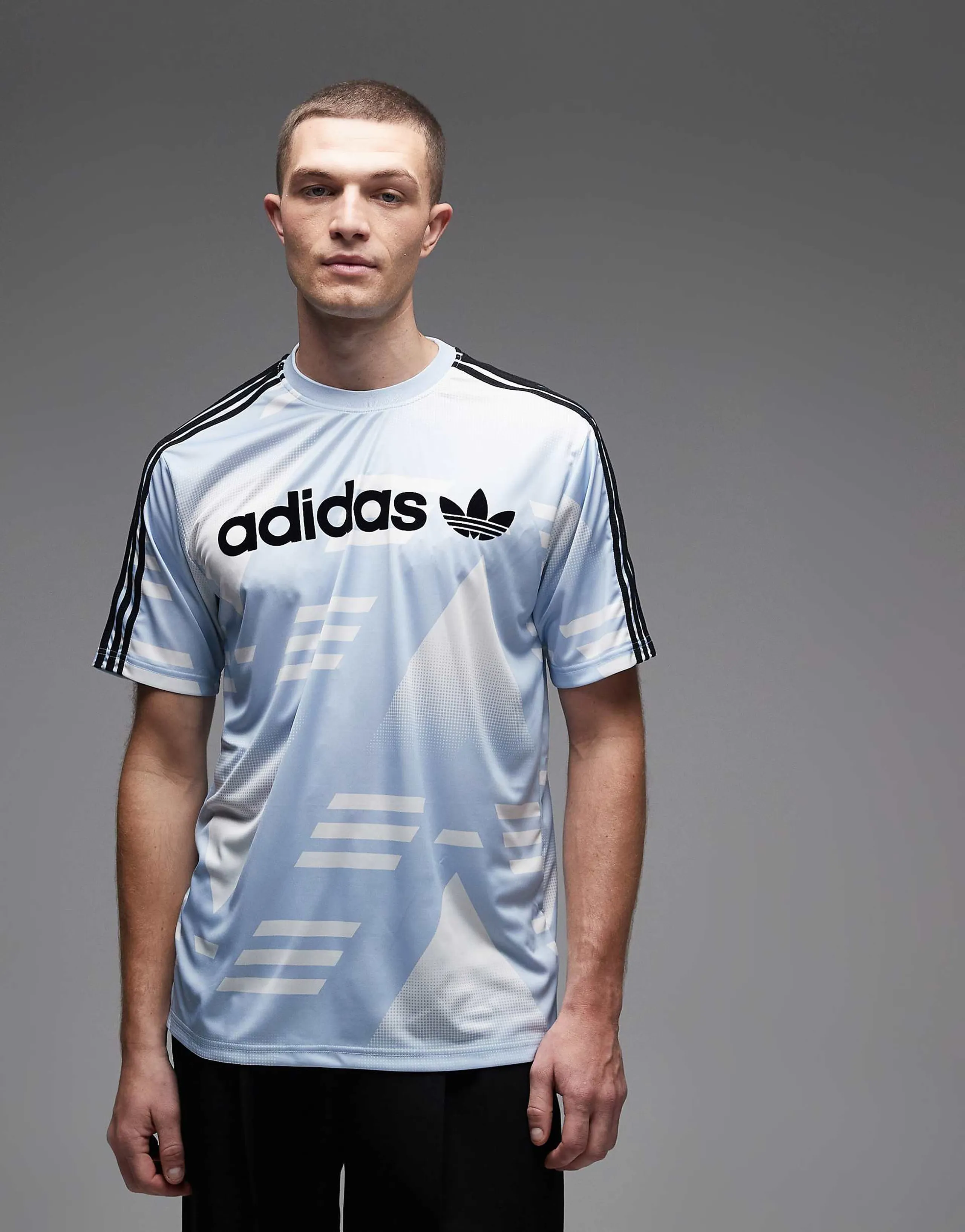 adidas Originals sponsored jersey in light blue