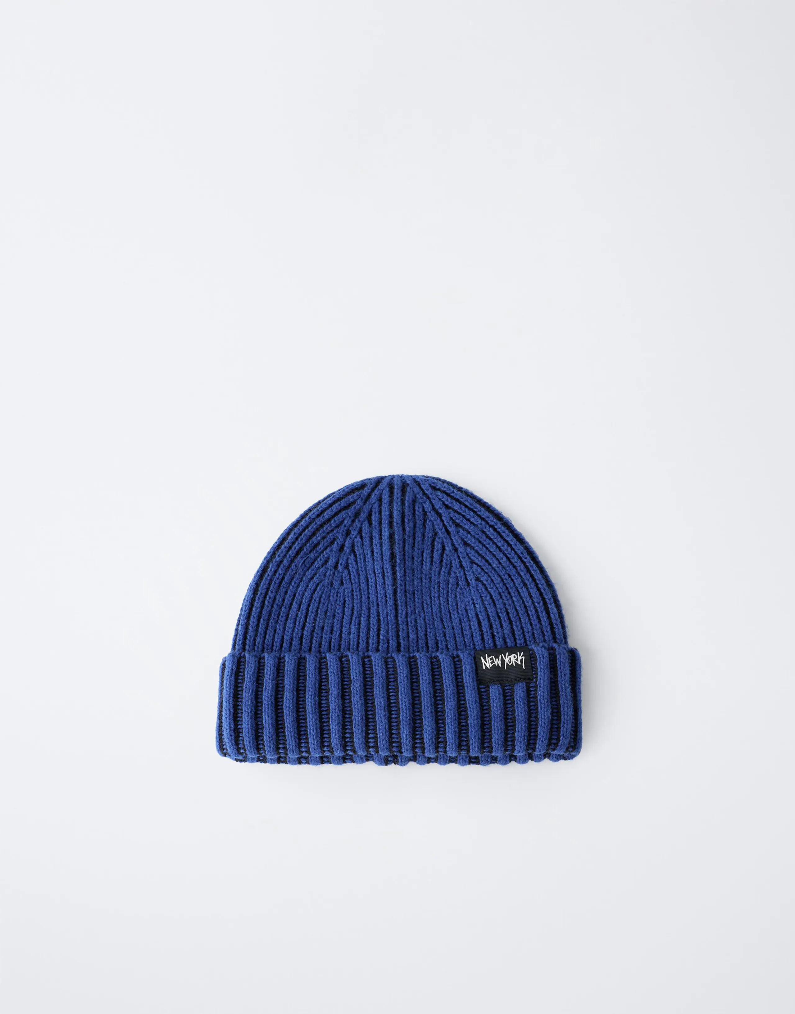 LABEL KNIT BEANIE