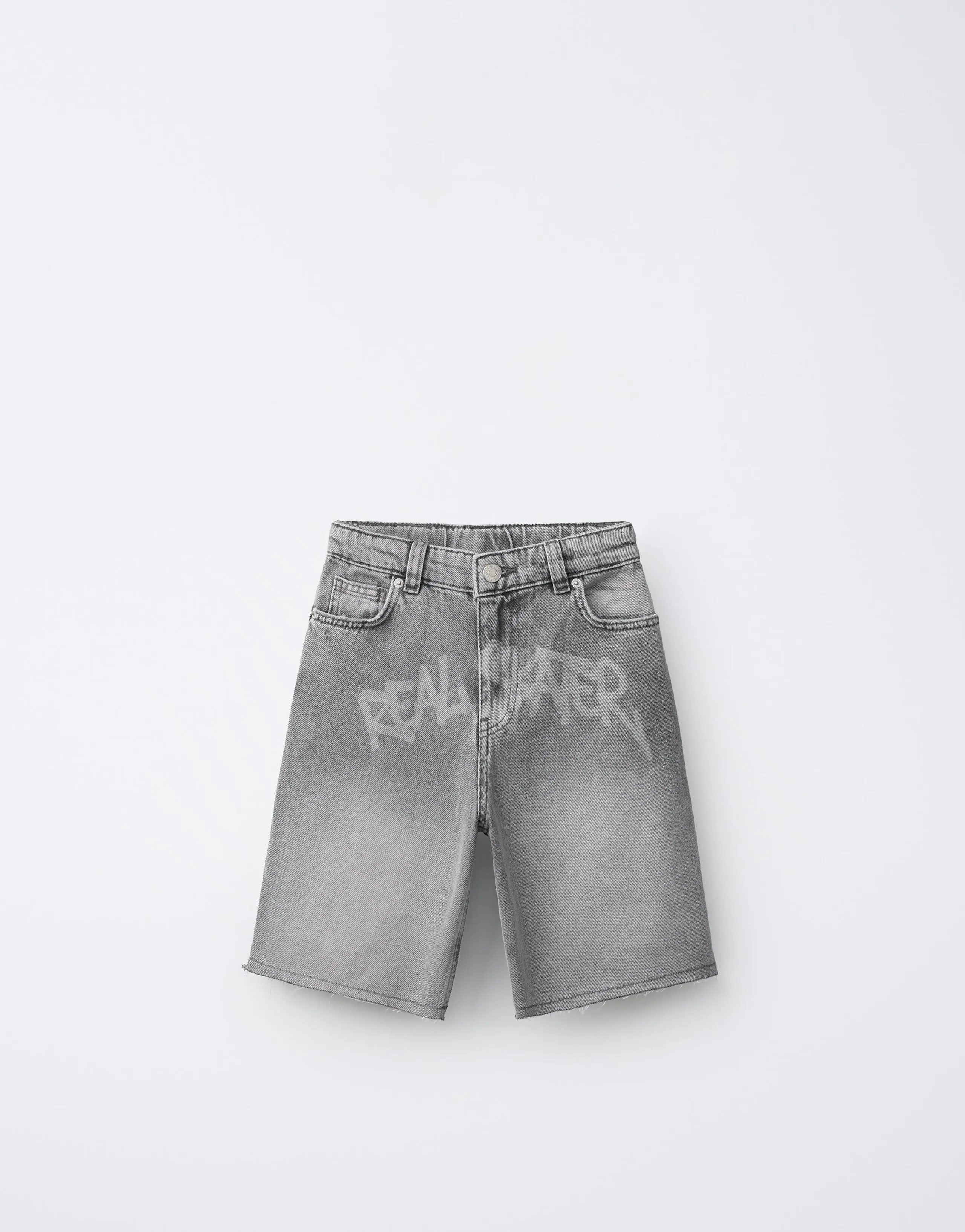 GRAFFITI DENIM BERMUDA SHORTS