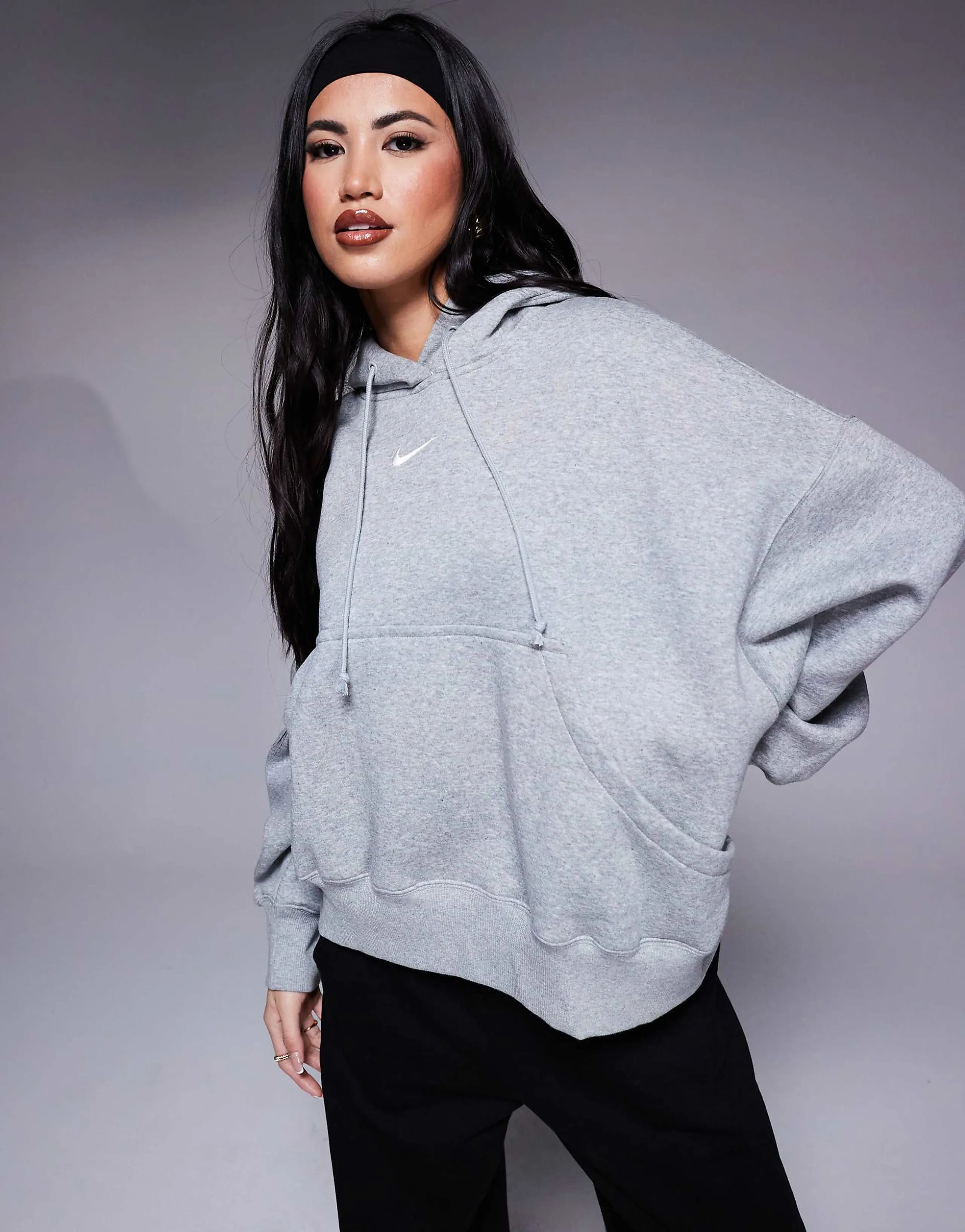 Nike Phoenix over-oversized hoodie in gray