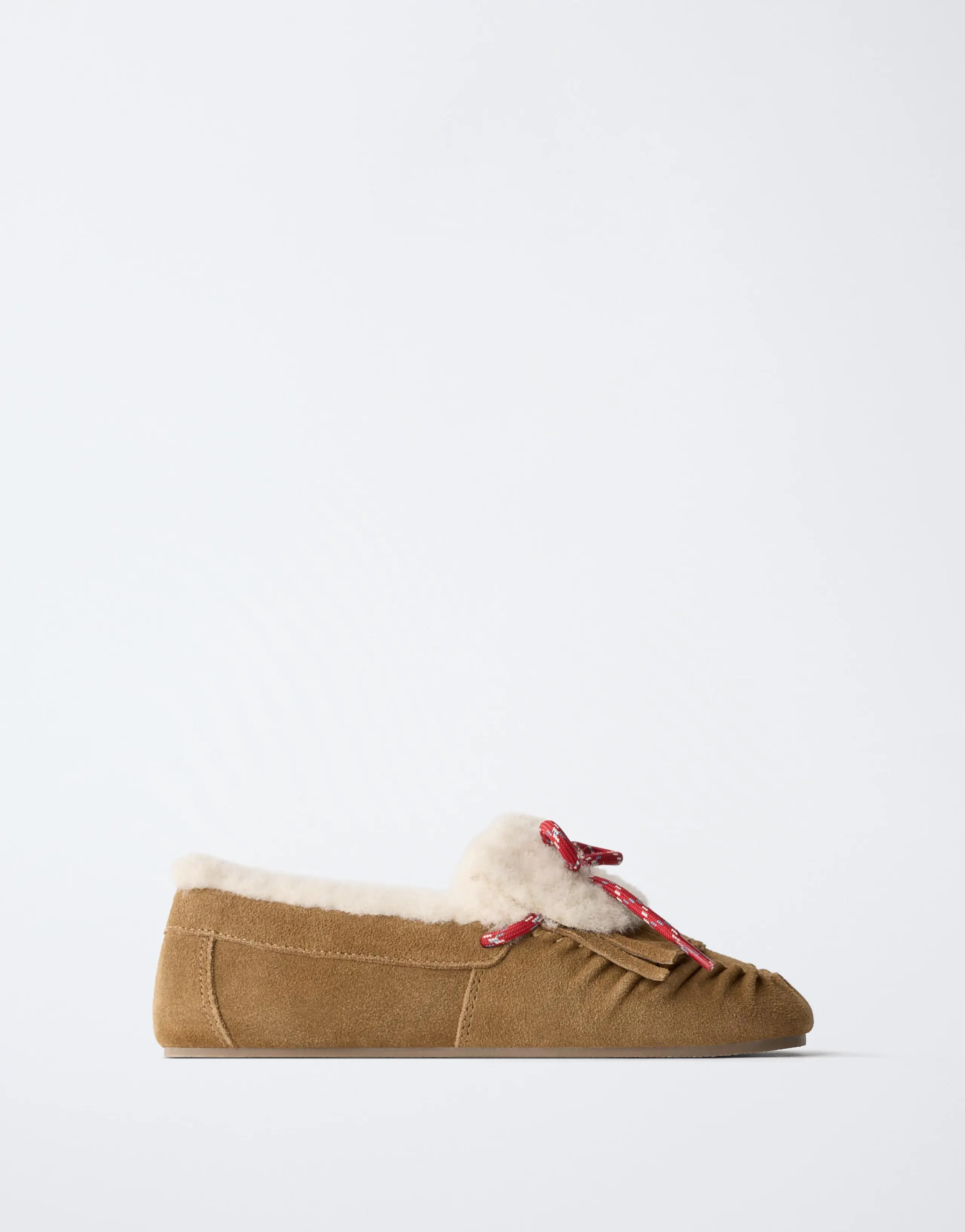 LEATHER LACE-UP LOAFERS