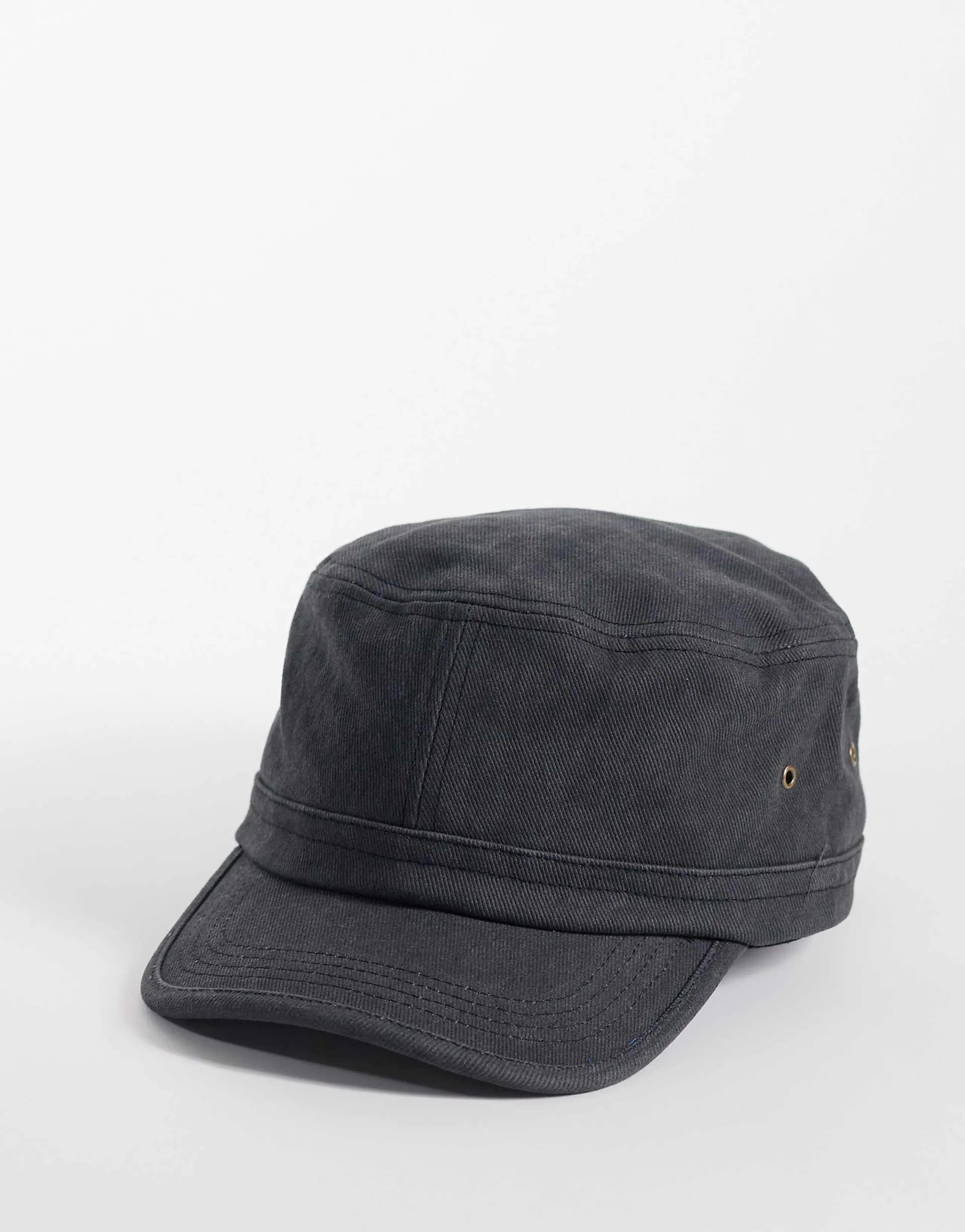 ASOS DESIGN utility cap in washed black