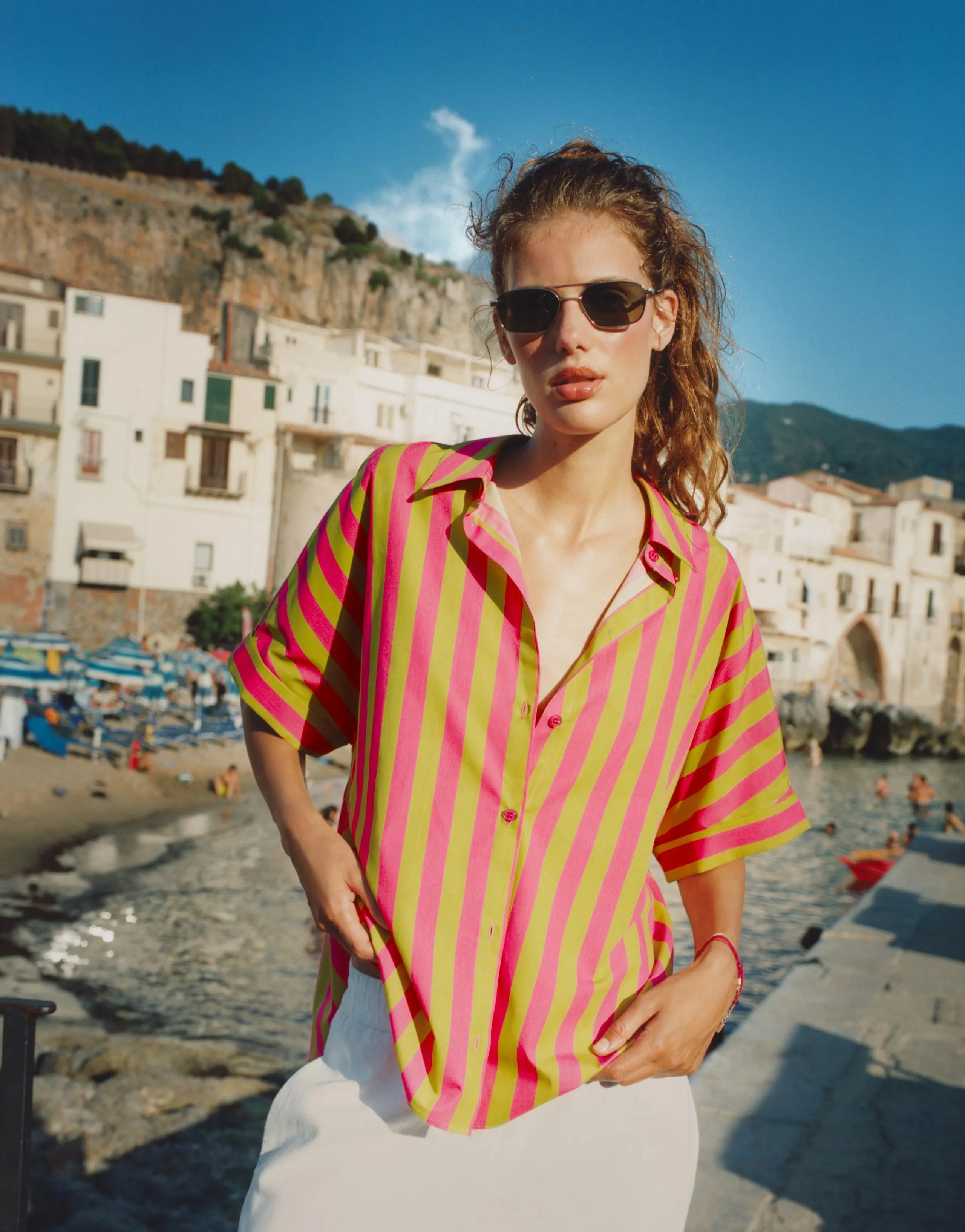 SHORT SLEEVE STRIPED SHIRT