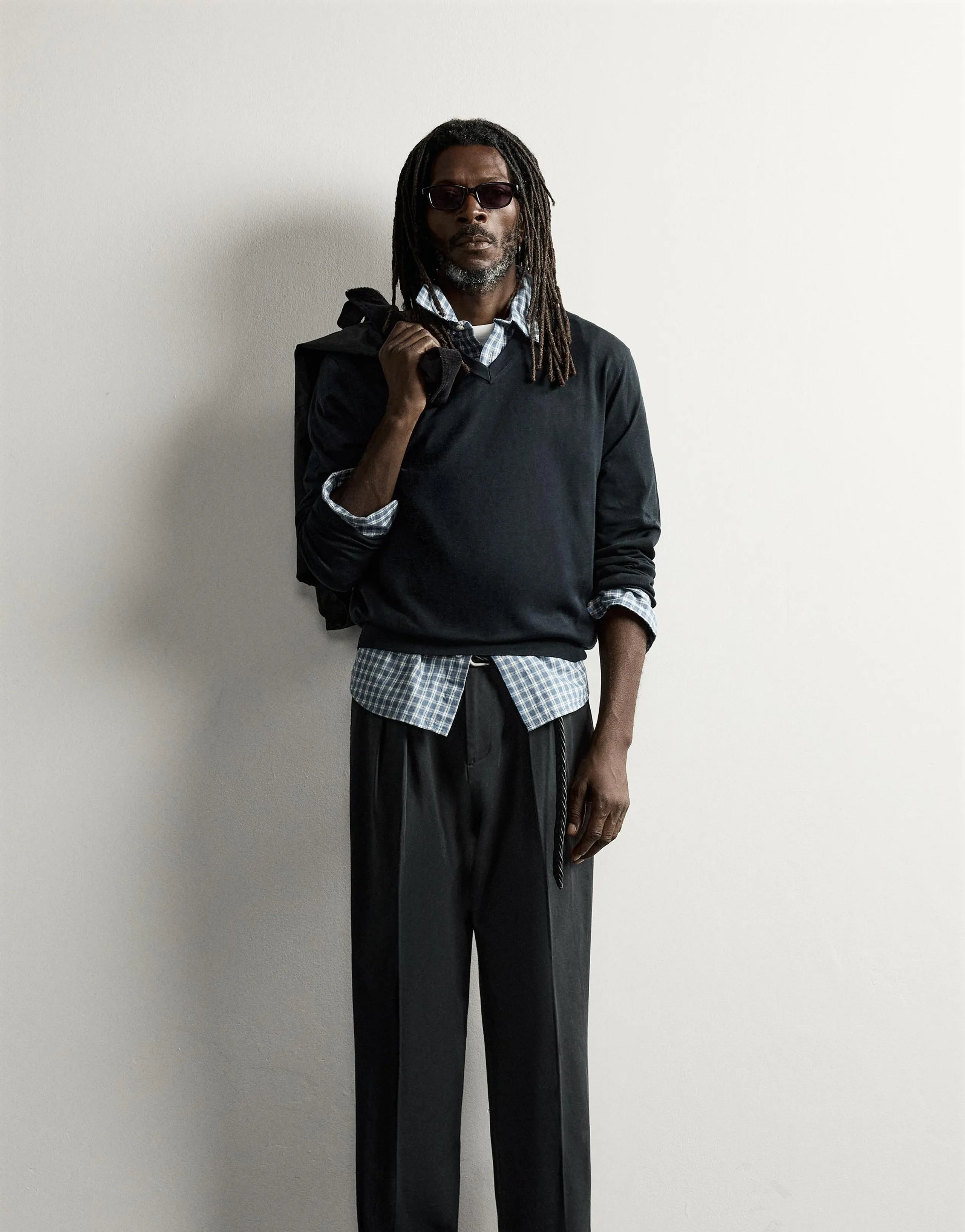 AARON LEVINE X ZARA PLEATED CHINO TROUSERS