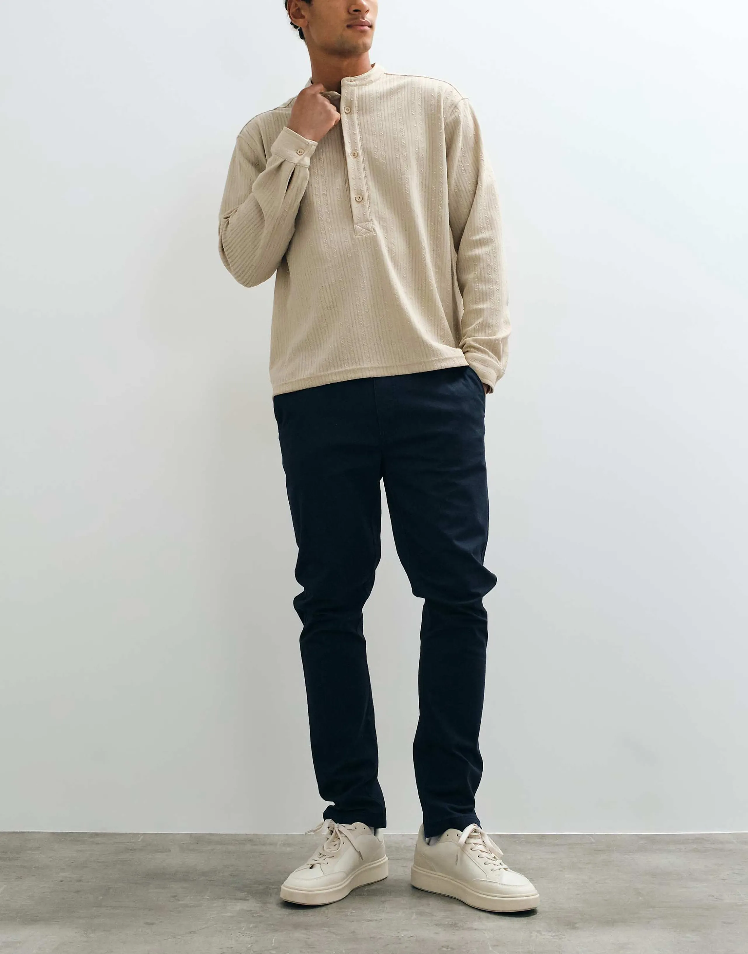 Threadbare slim leg pants in navy