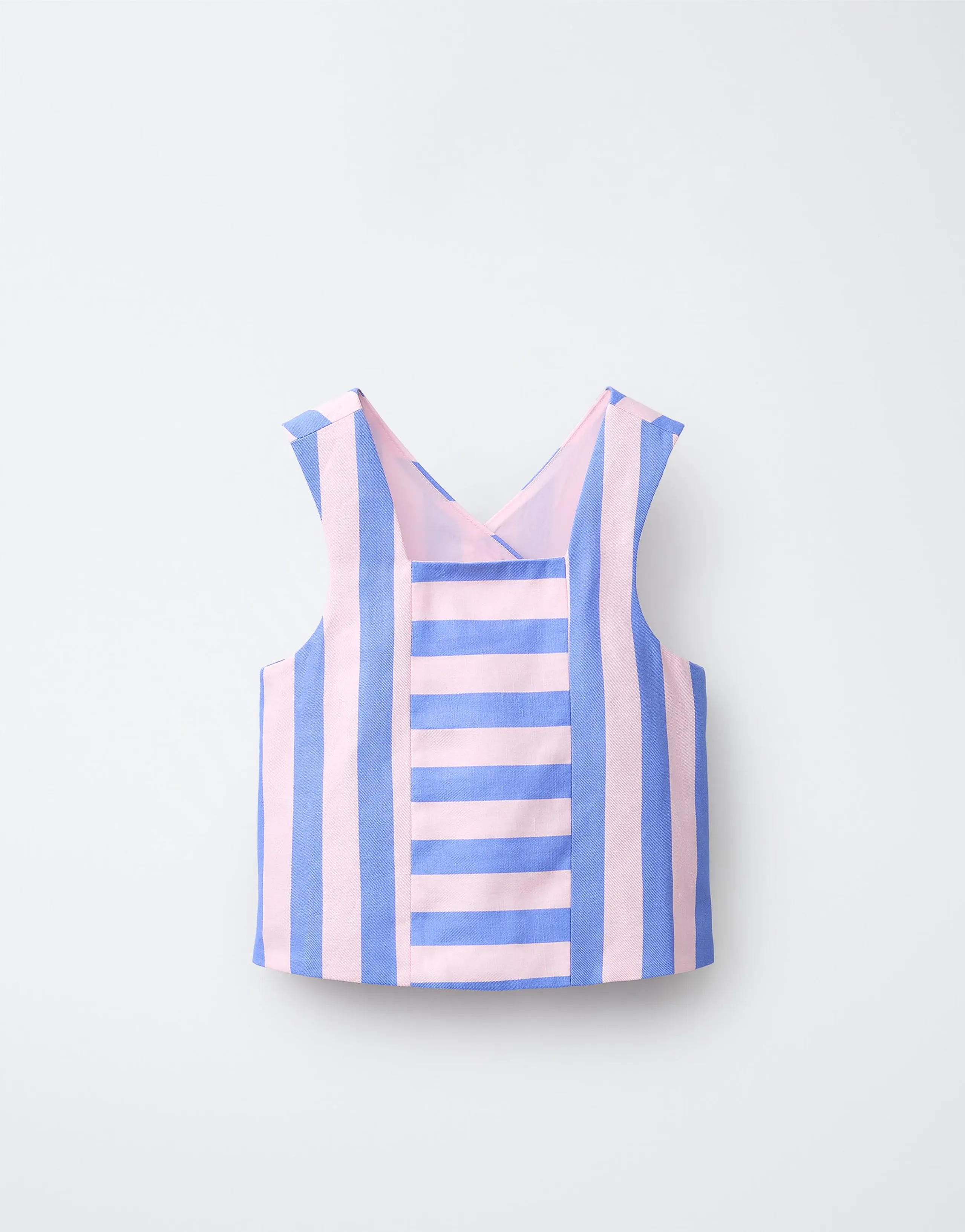 CROSS-BACK STRIPED TOP