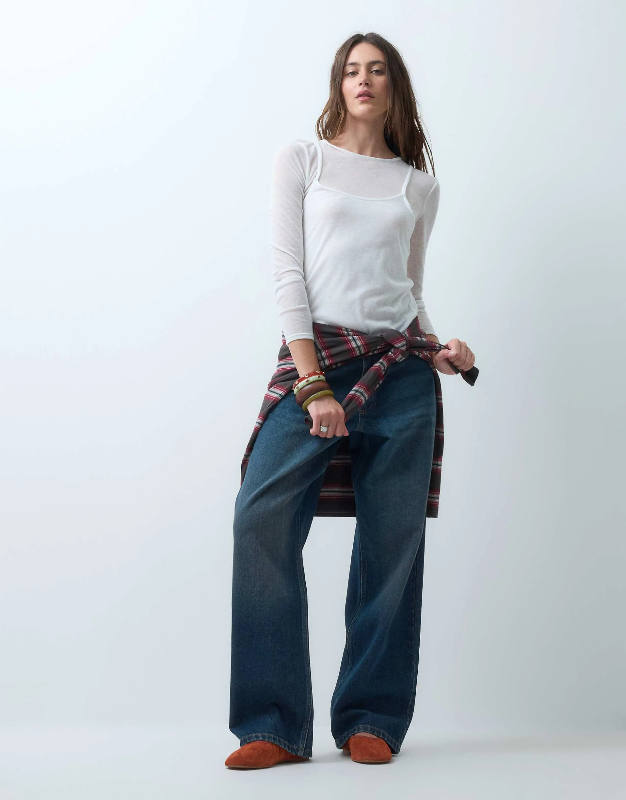 COLLUSION X001 antifit mid rise jeans in dark grunge wash