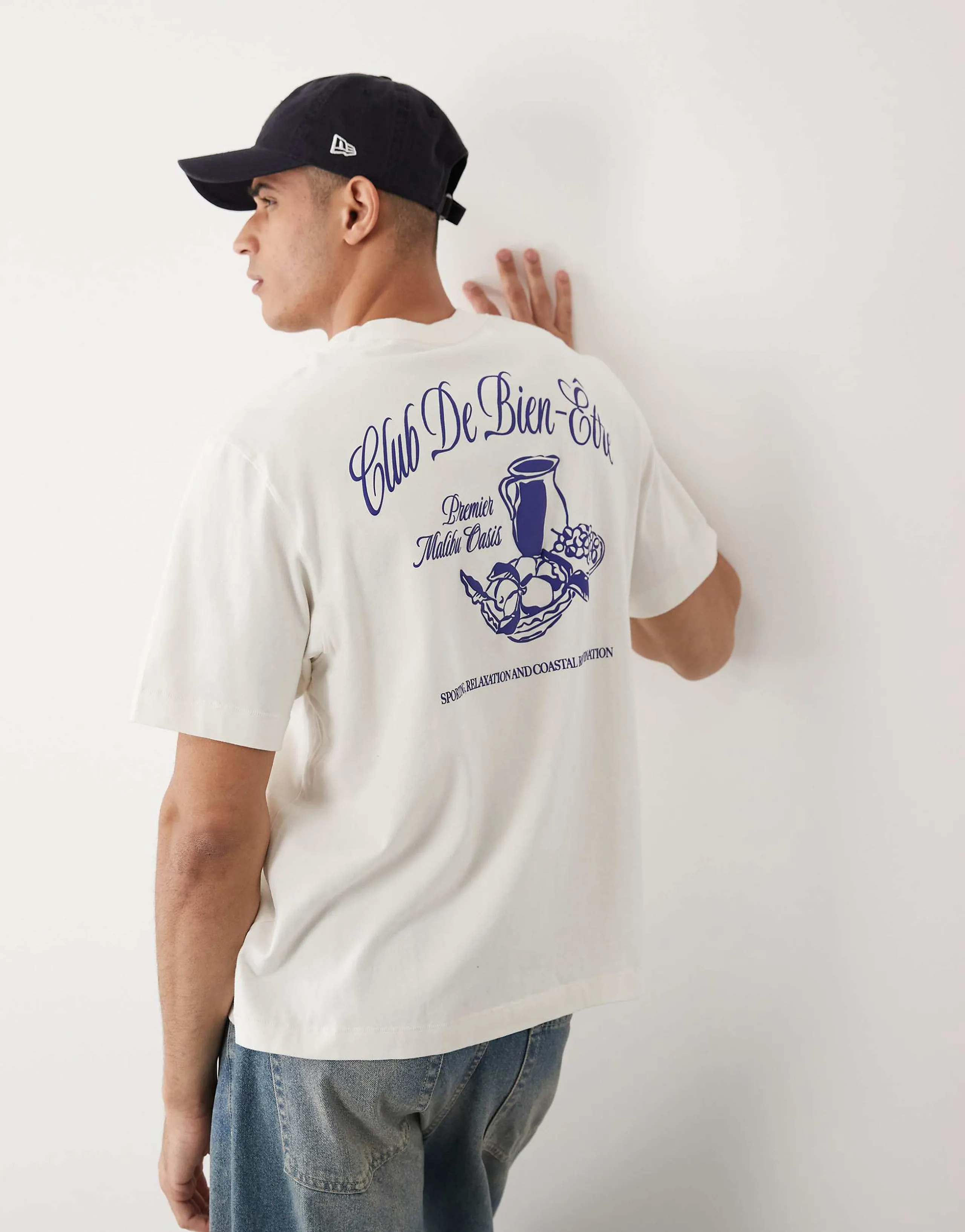 Abercrombie & Fitch destination graphic T-shirt in white