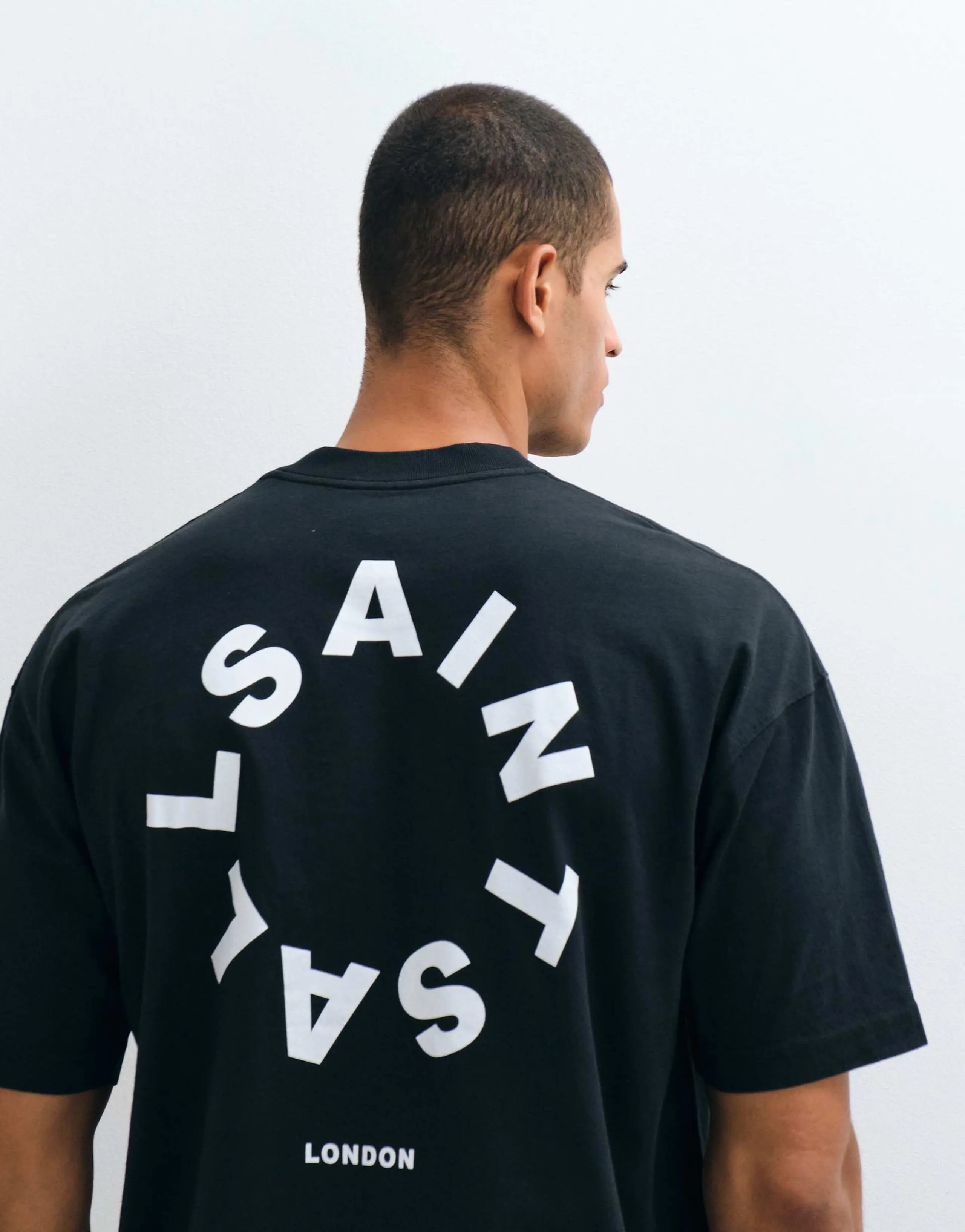 AllSaints Tierra short sleeve crew neck t-shirt in black