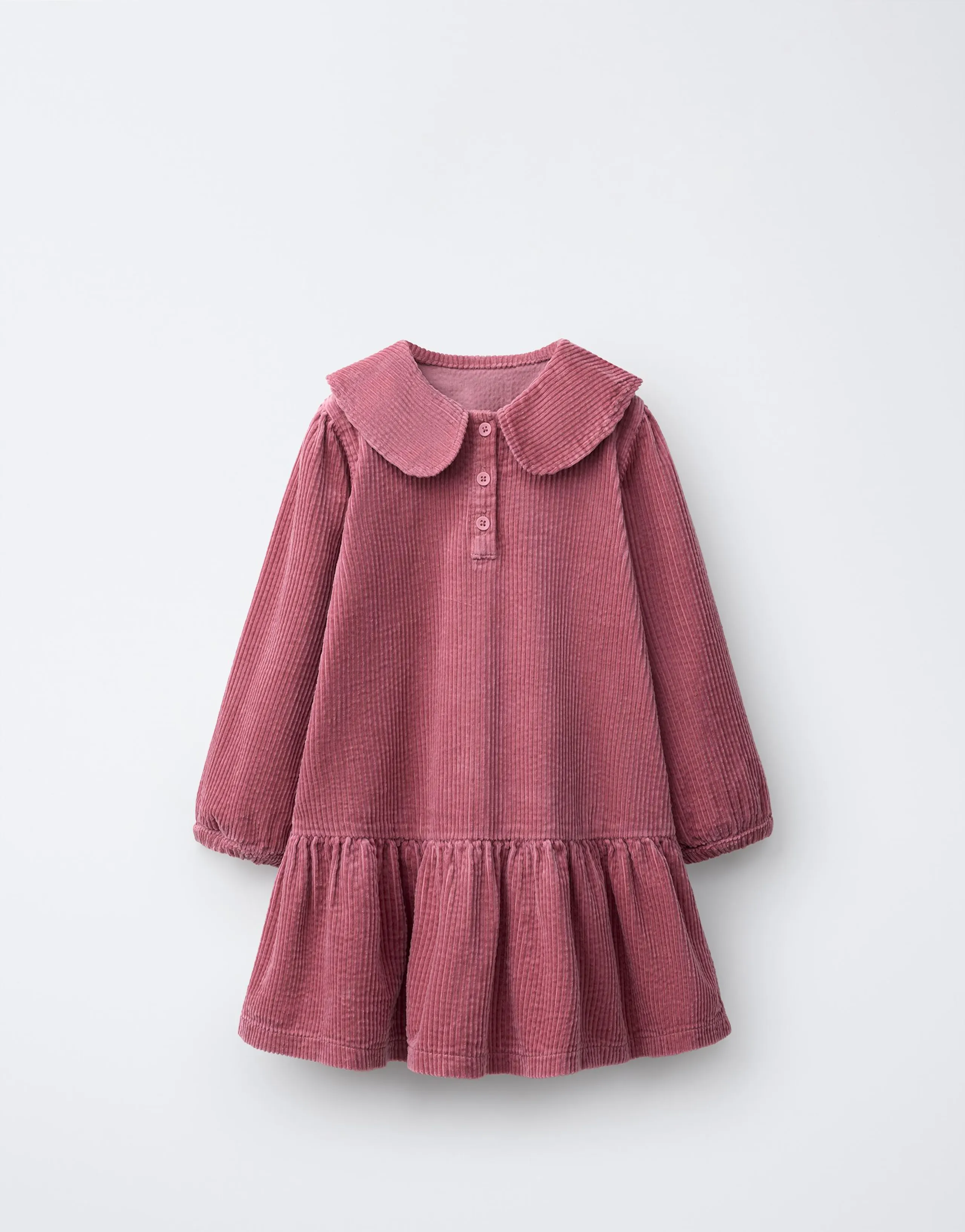 CORDUROY PETER PAN COLLAR DRESS