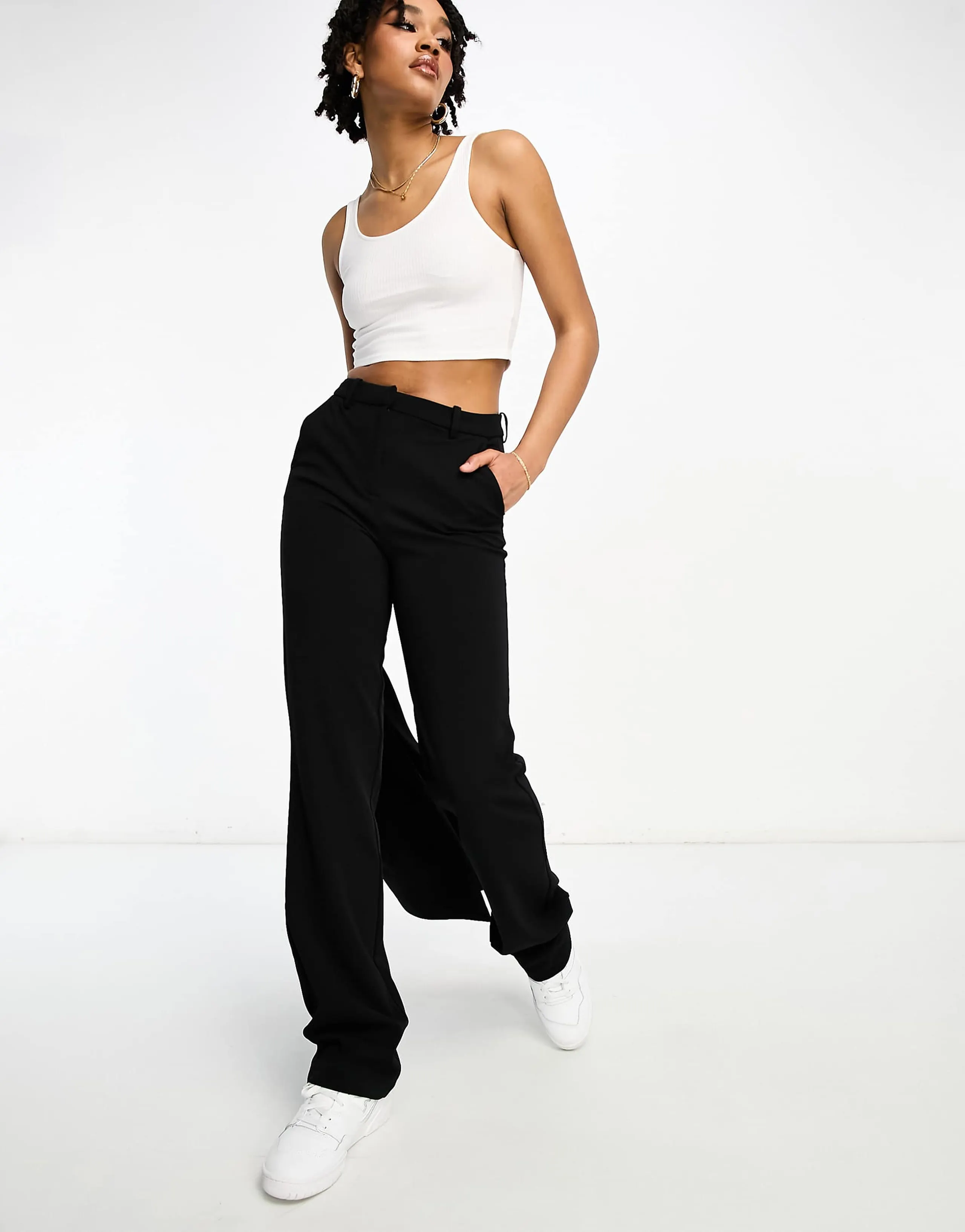 Vero Moda Tall tailored cigarette pants in black - part of a set
