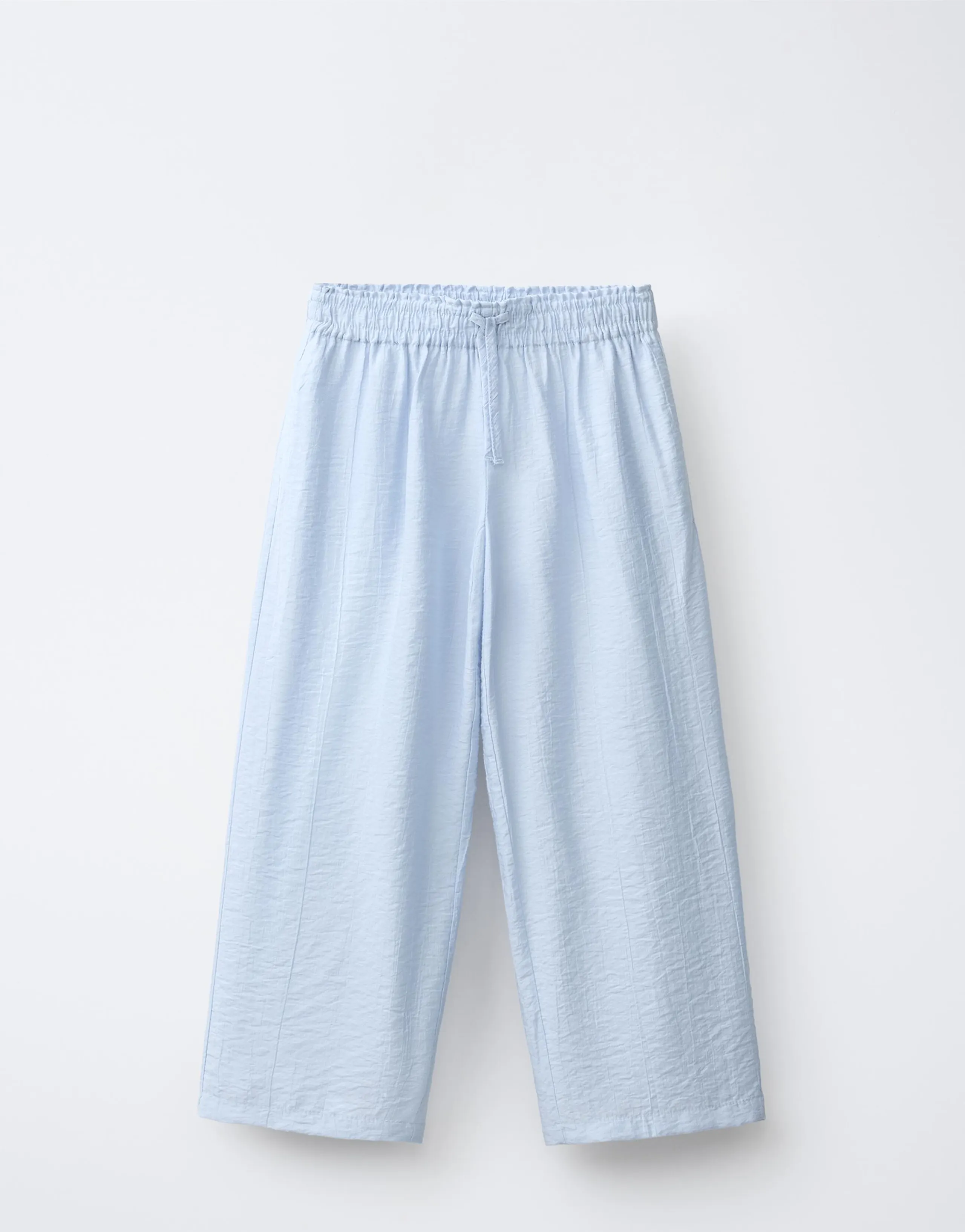 WIDE-LEG TROUSERS WITH WRINKLED EFFECT