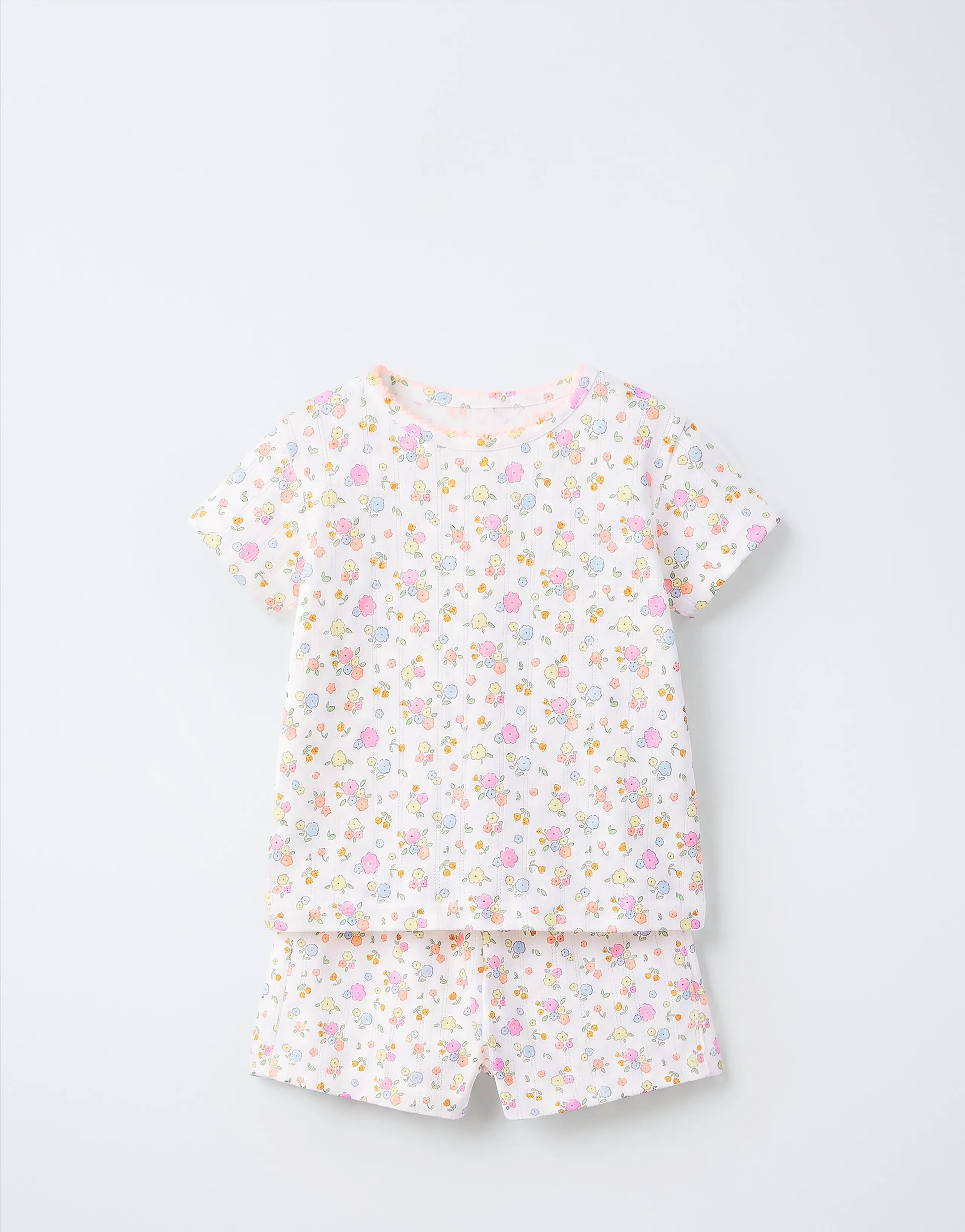 1 1/2-6 YEARS/ FLORAL PRINT PYJAMAS
