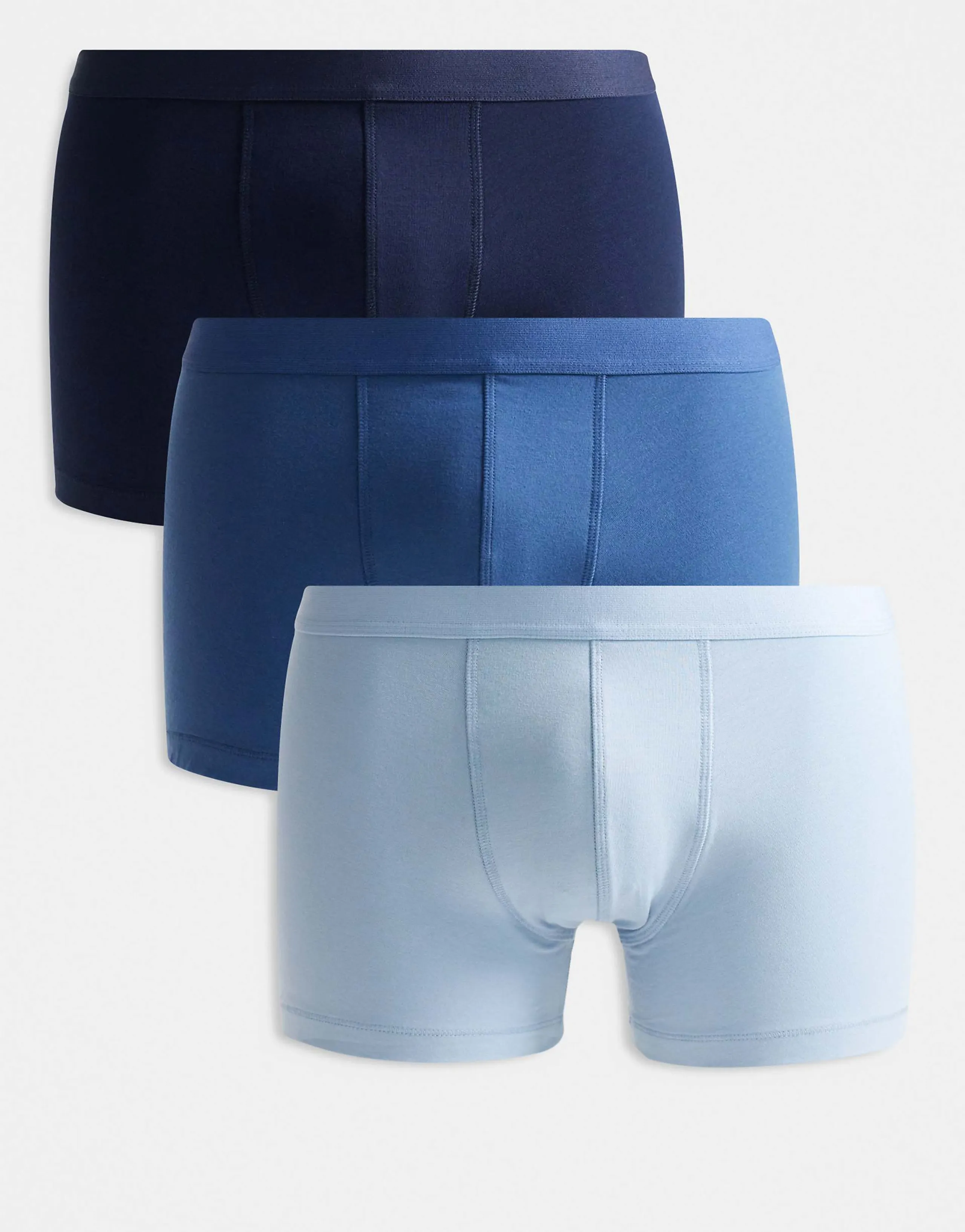 ASOS DESIGN 3 pack trunks in multi