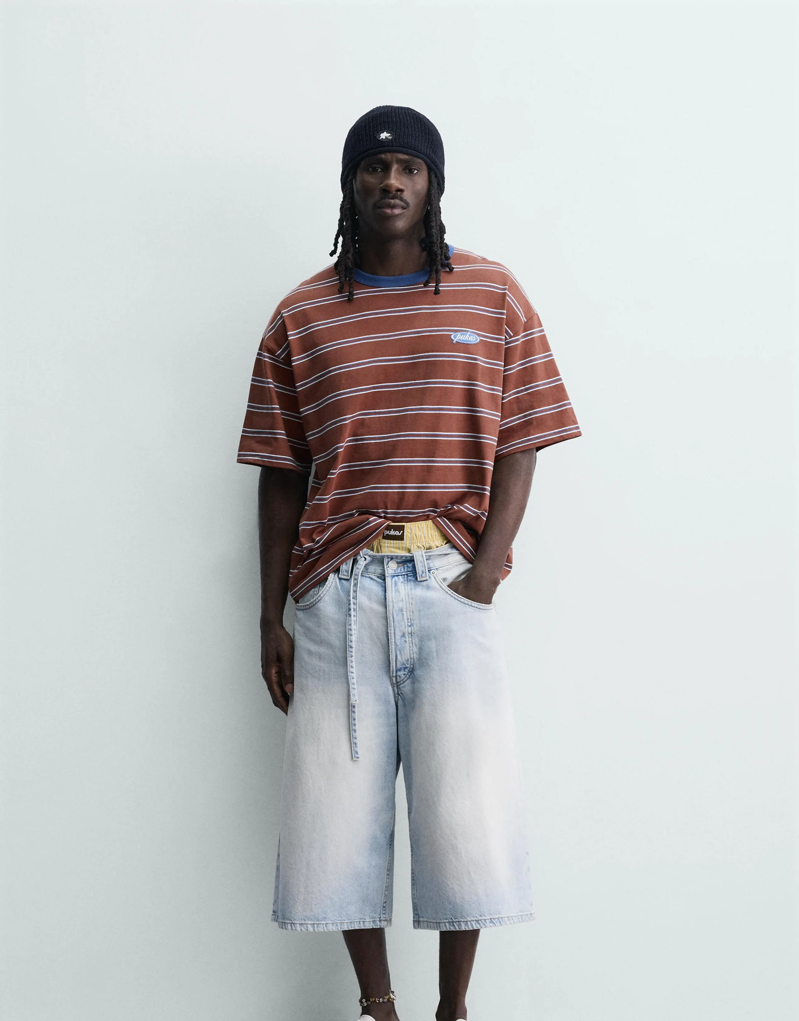 PUKAS SURF X ZARA STRIPED JACQUARD T-SHIRT