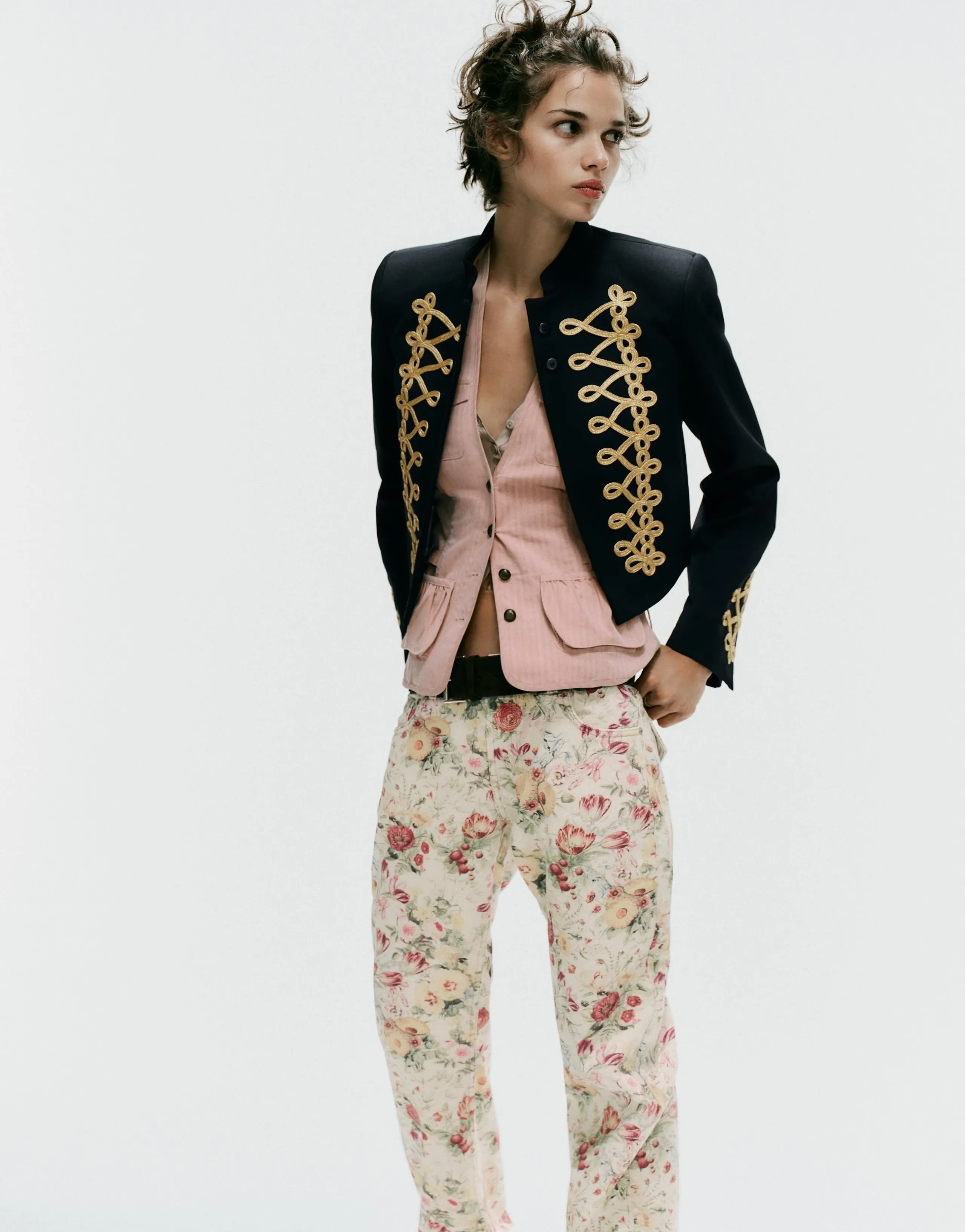 TRF PRINTED STRAIGHT-LEG JEANS