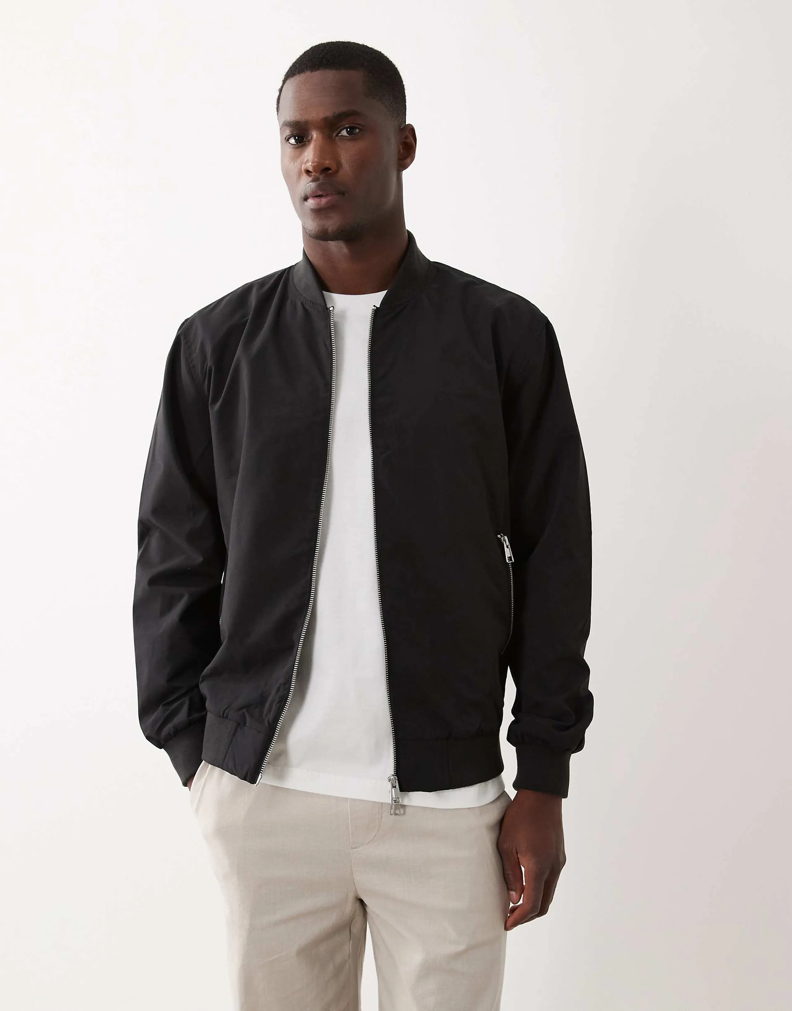 Only & Sons bomber jacket in black