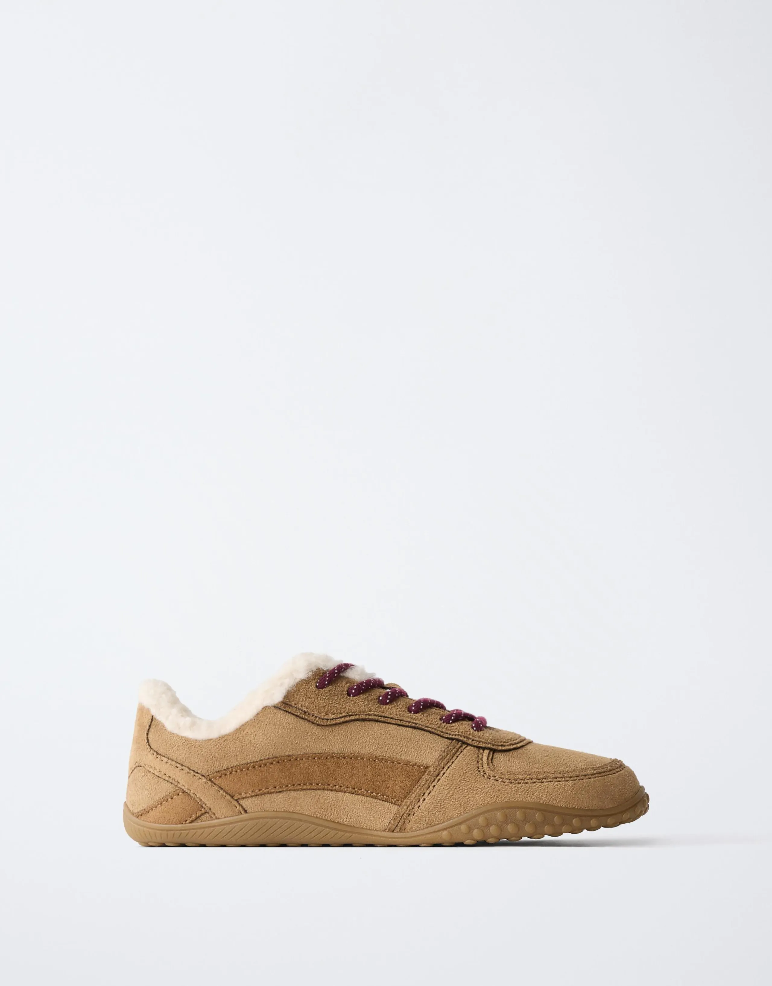 FAUX SHEARLING SNEAKERS