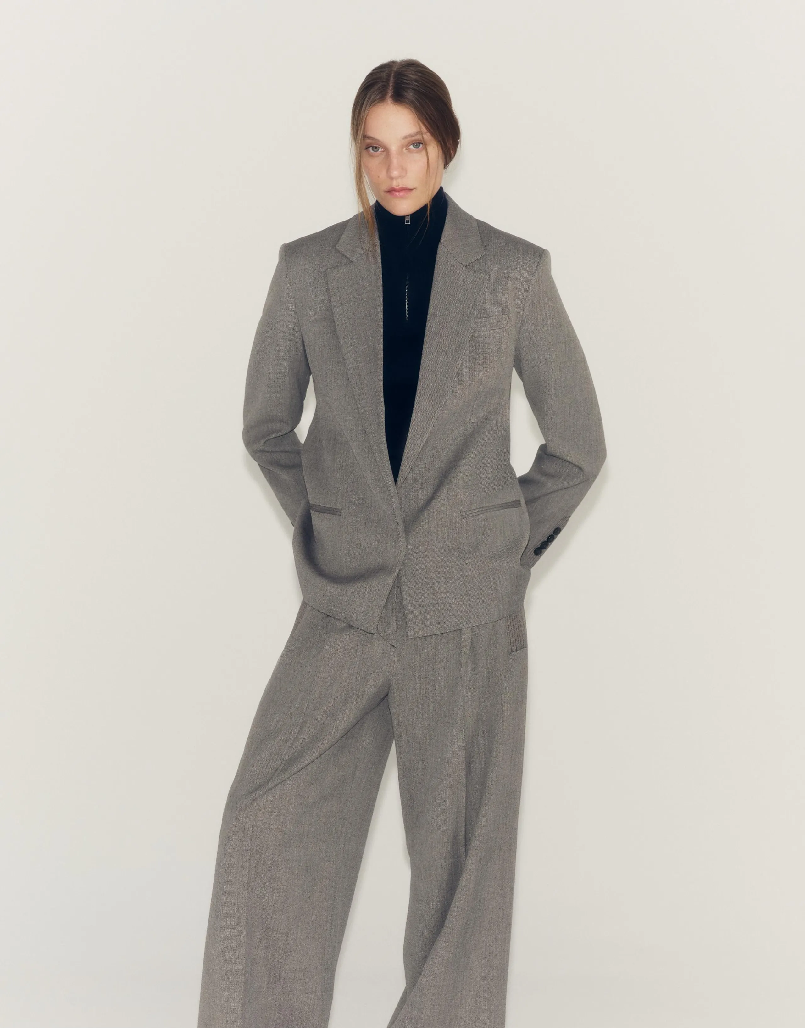 ZW COLLECTION DARTED POCKET TROUSERS