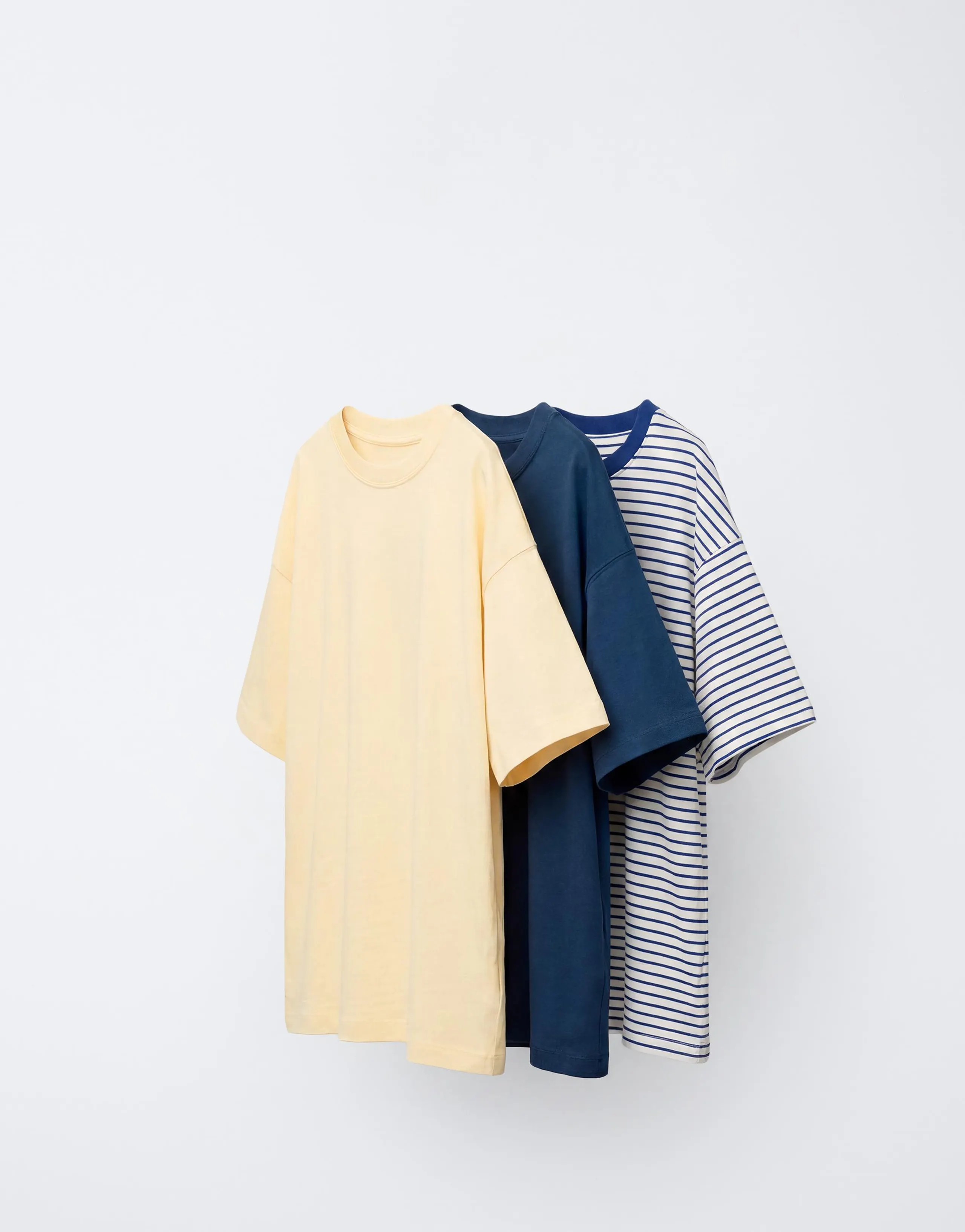 3-PACK OF PLAIN AND STRIPED T-SHIRTS
