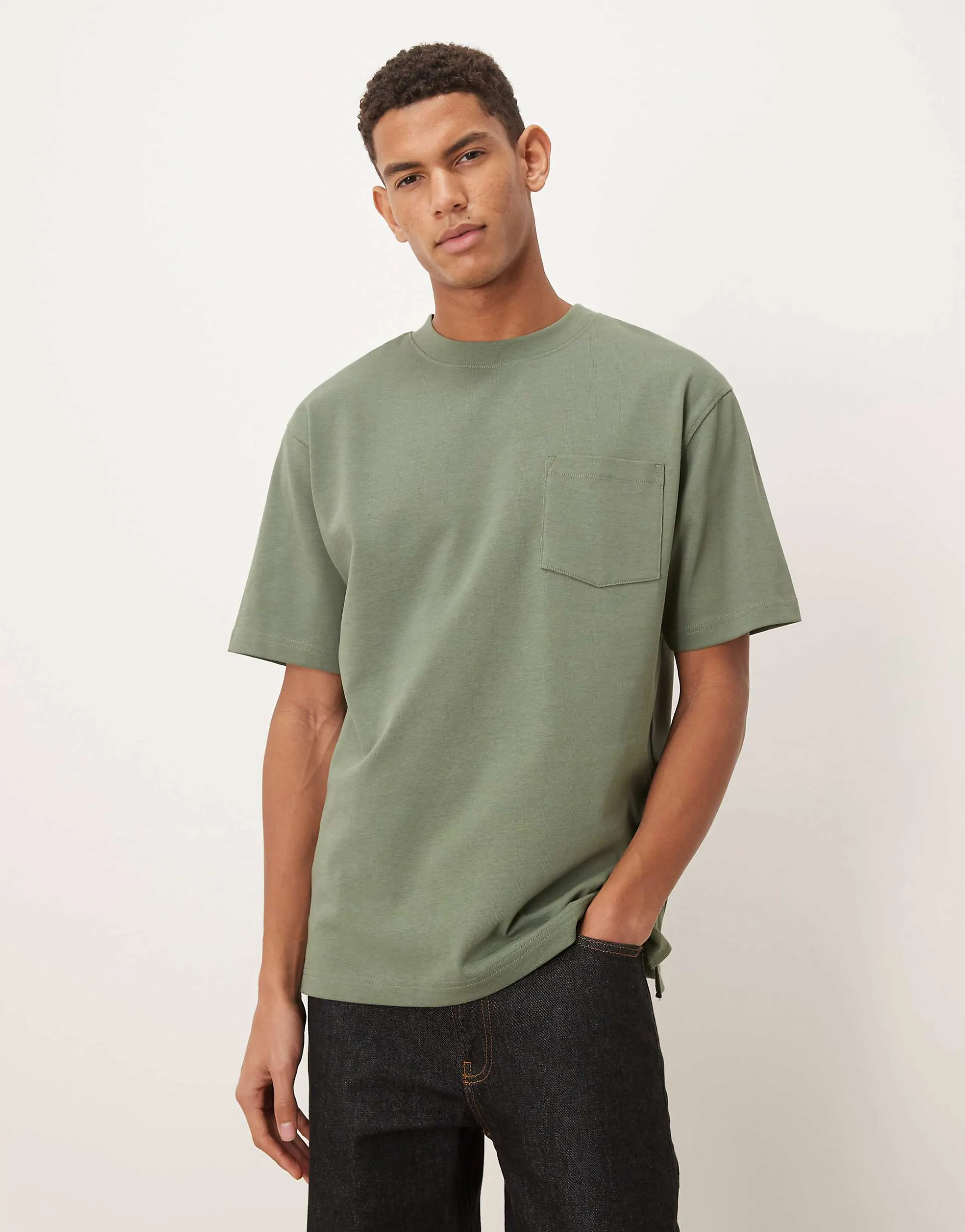 ASOS DESIGN Circular Design Collection super heavyweight relaxed t-shirt in green 