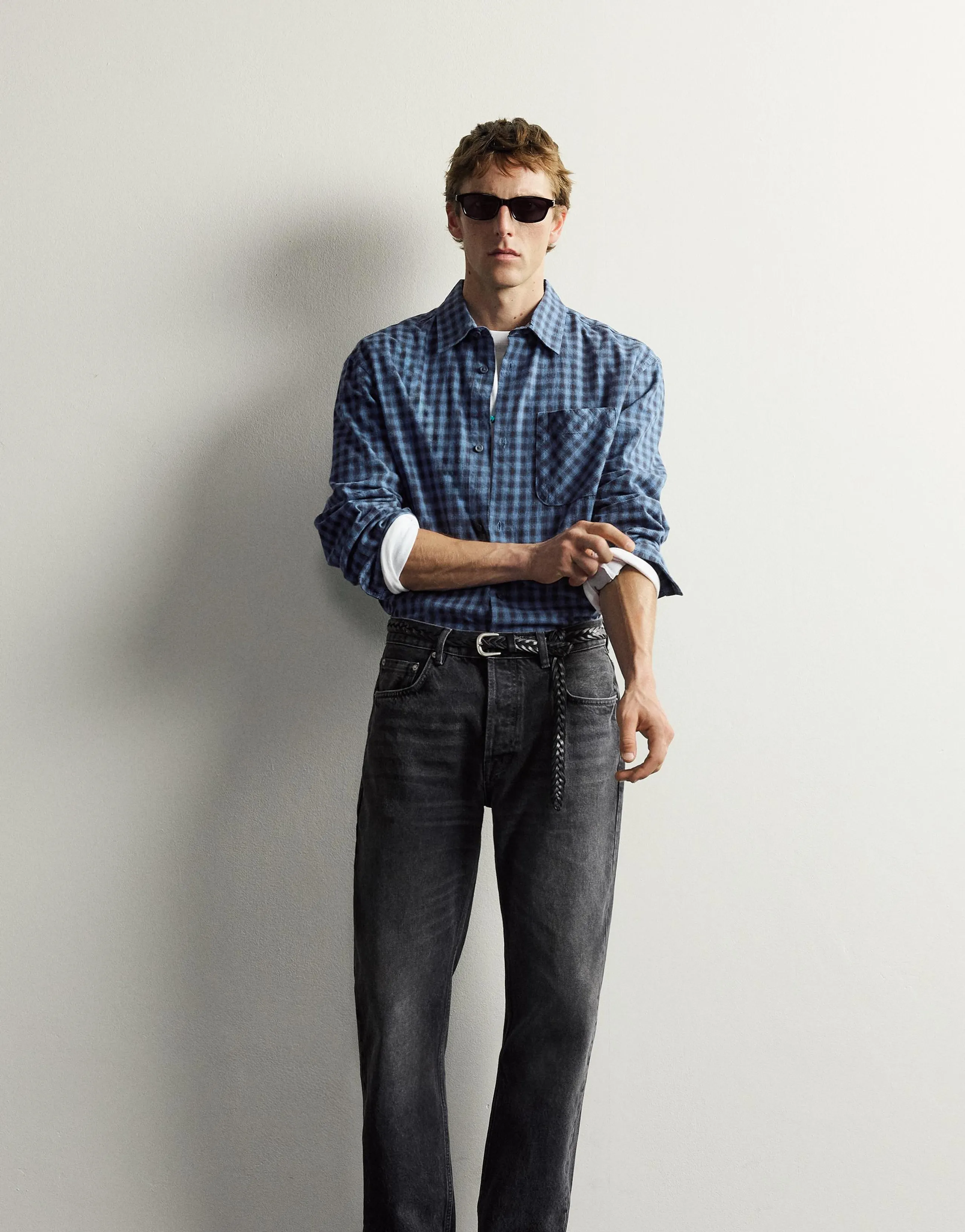 AARON LEVINE X ZARA CHECK TWILL SHIRT