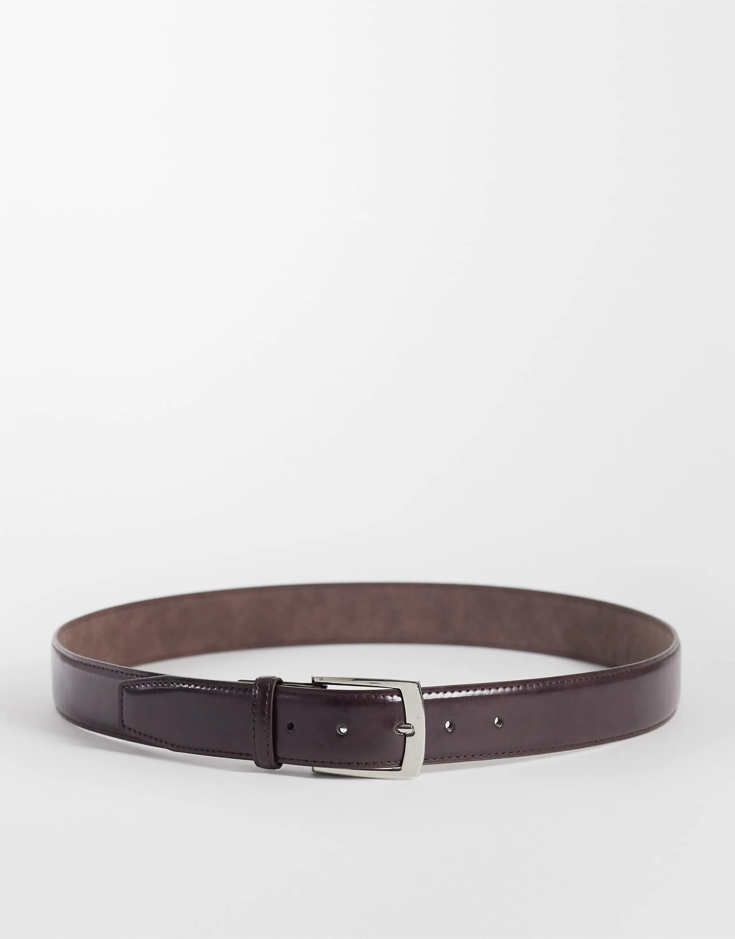 Jack & Jones faux leather belt in brown