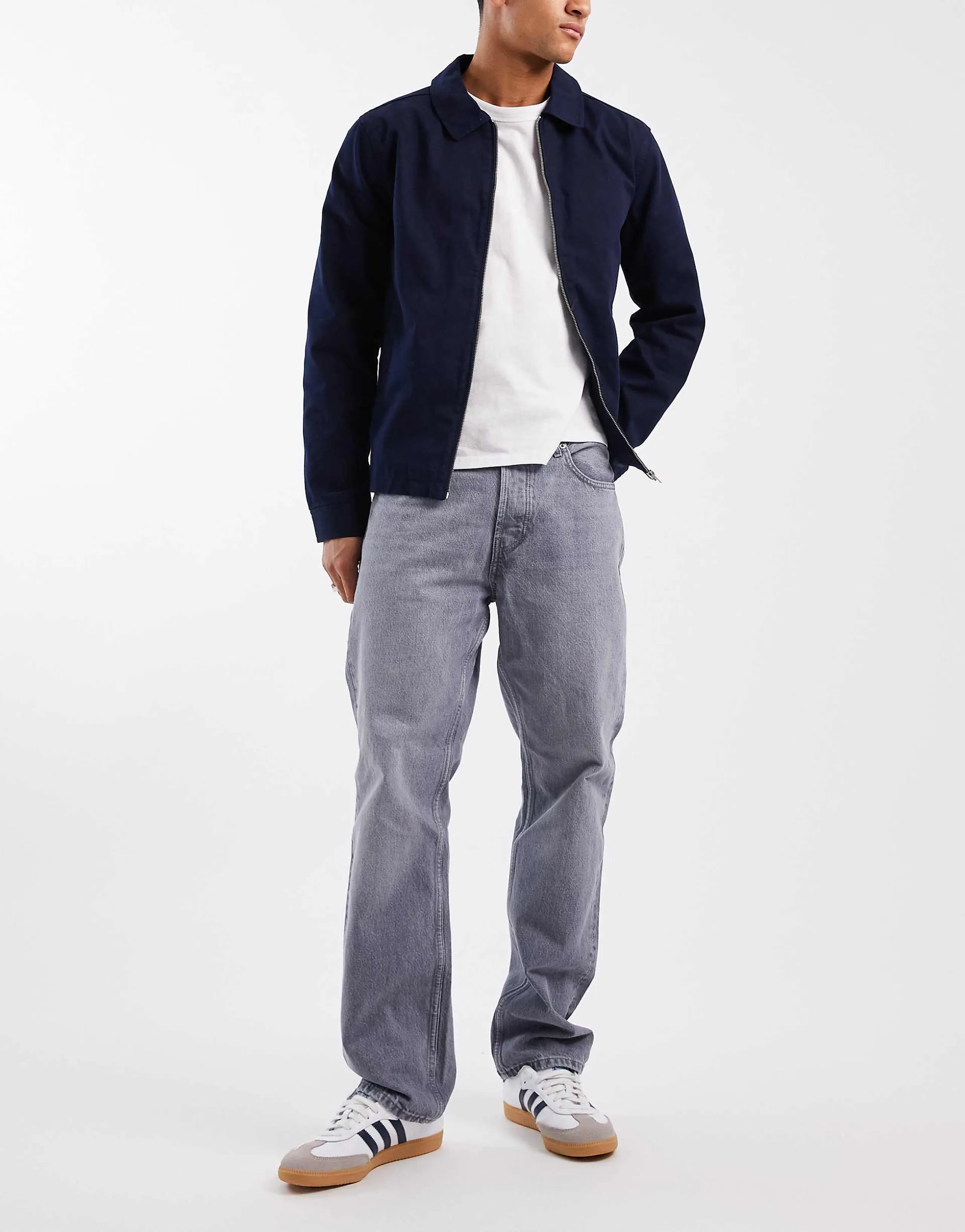 ONLY & SONS edge straight fit jeans in washed gray