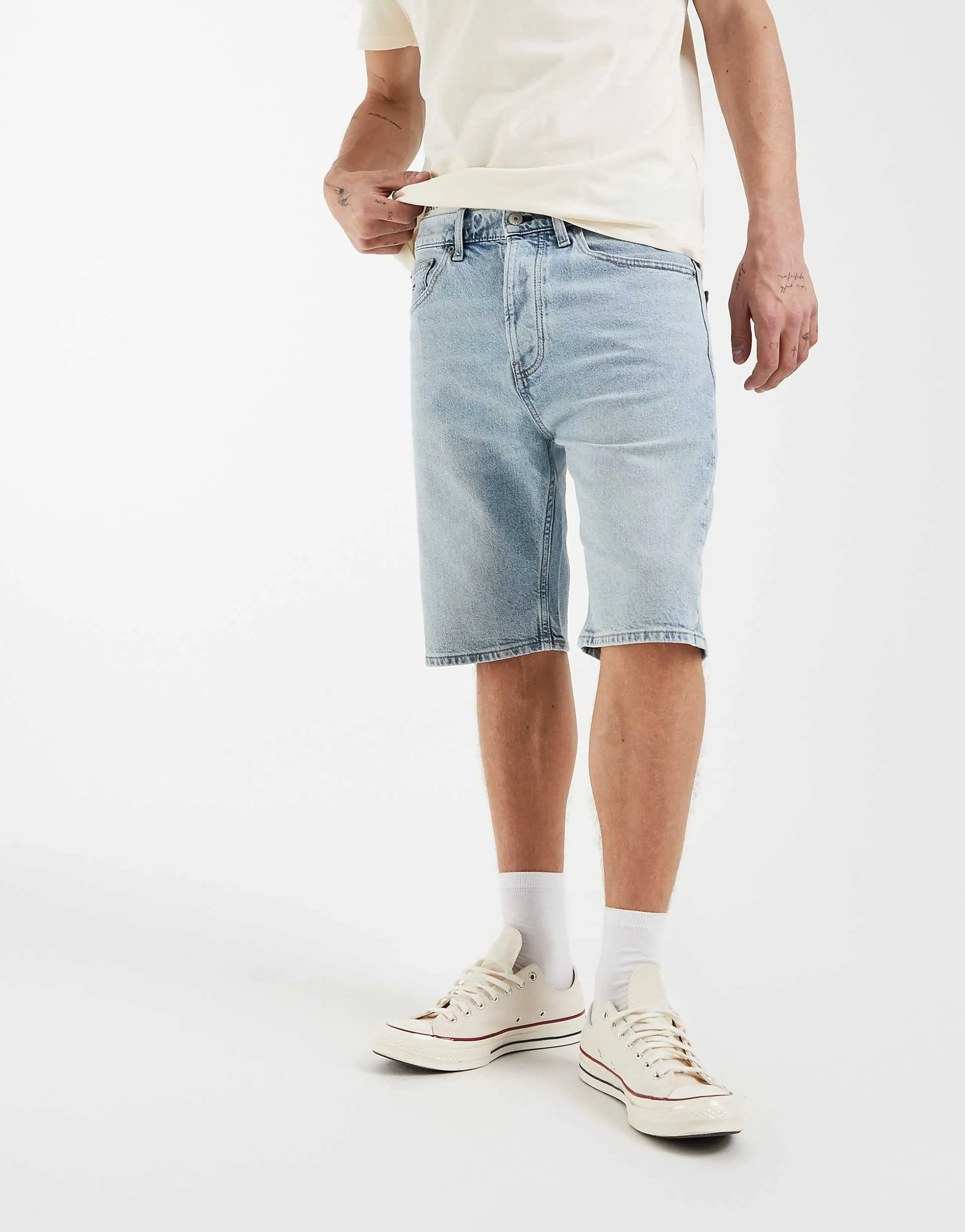 Tommy Jeans otis denim shorts in light blue wash