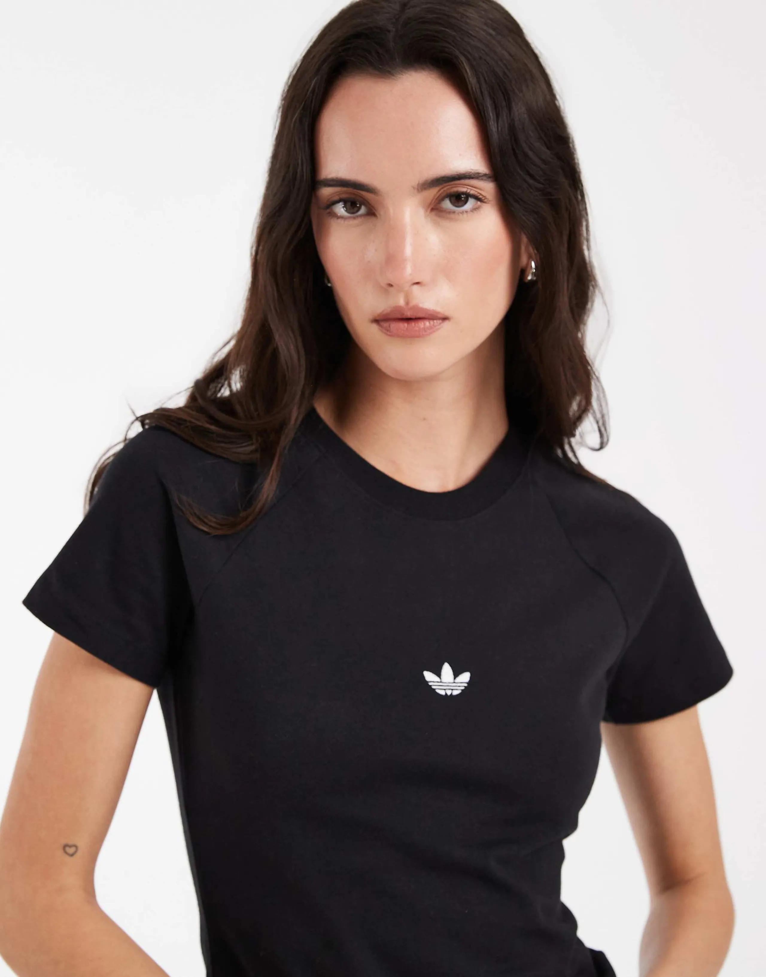 adidas Originals essentials fitted t-shirt in black