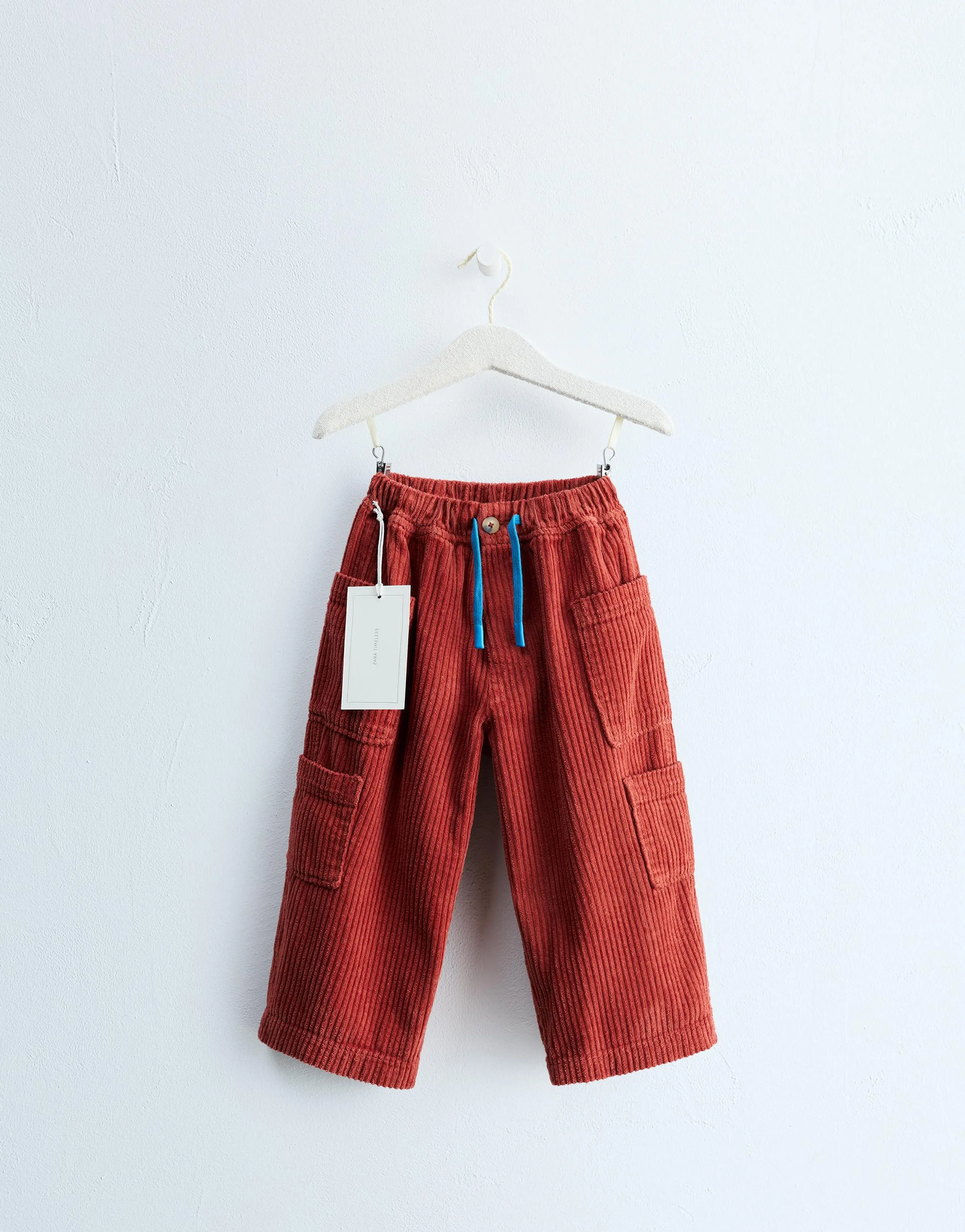 ZARA TIMELESS - CORDUROY CARGO TROUSERS