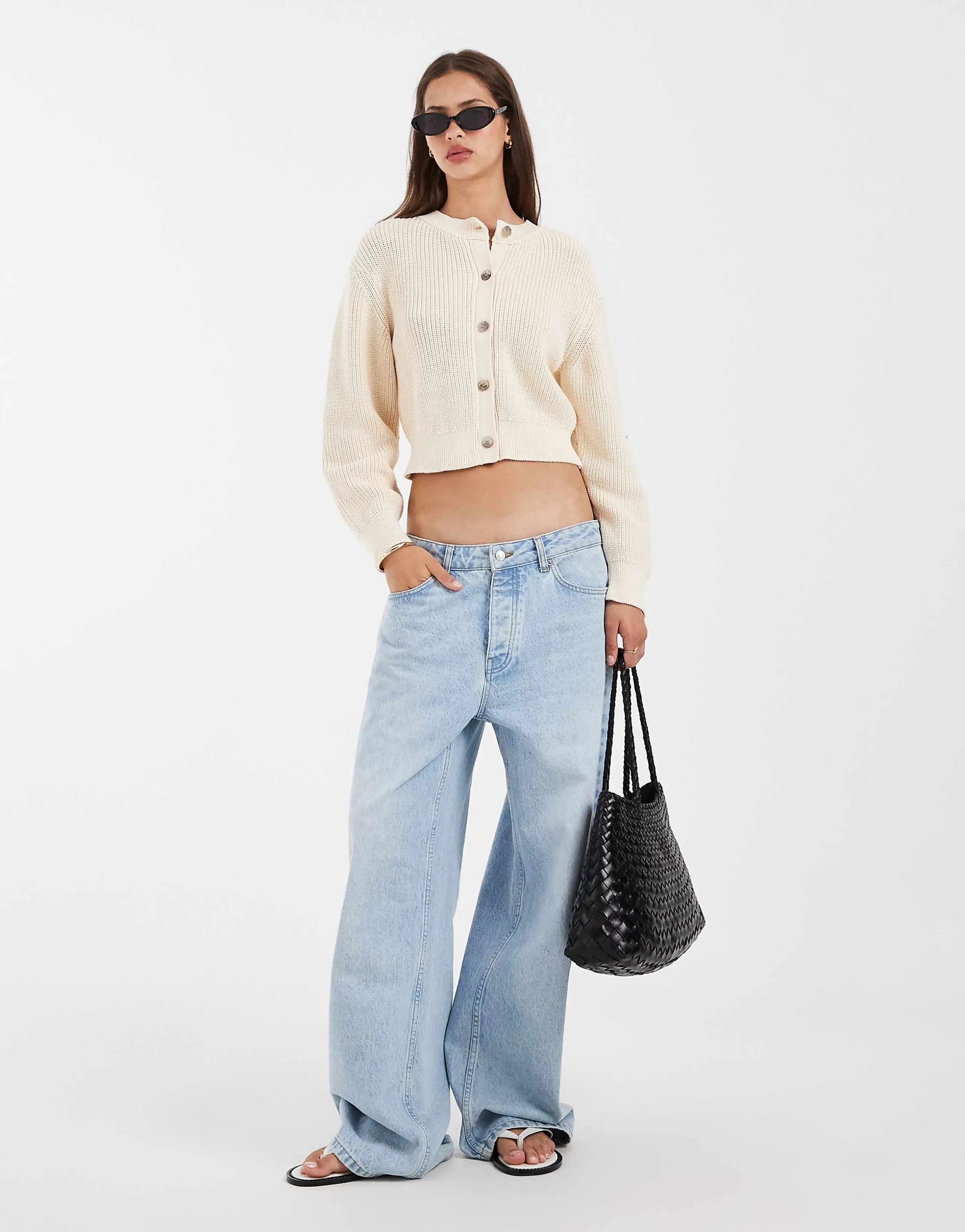 Free People Vienna cardigan in ivory