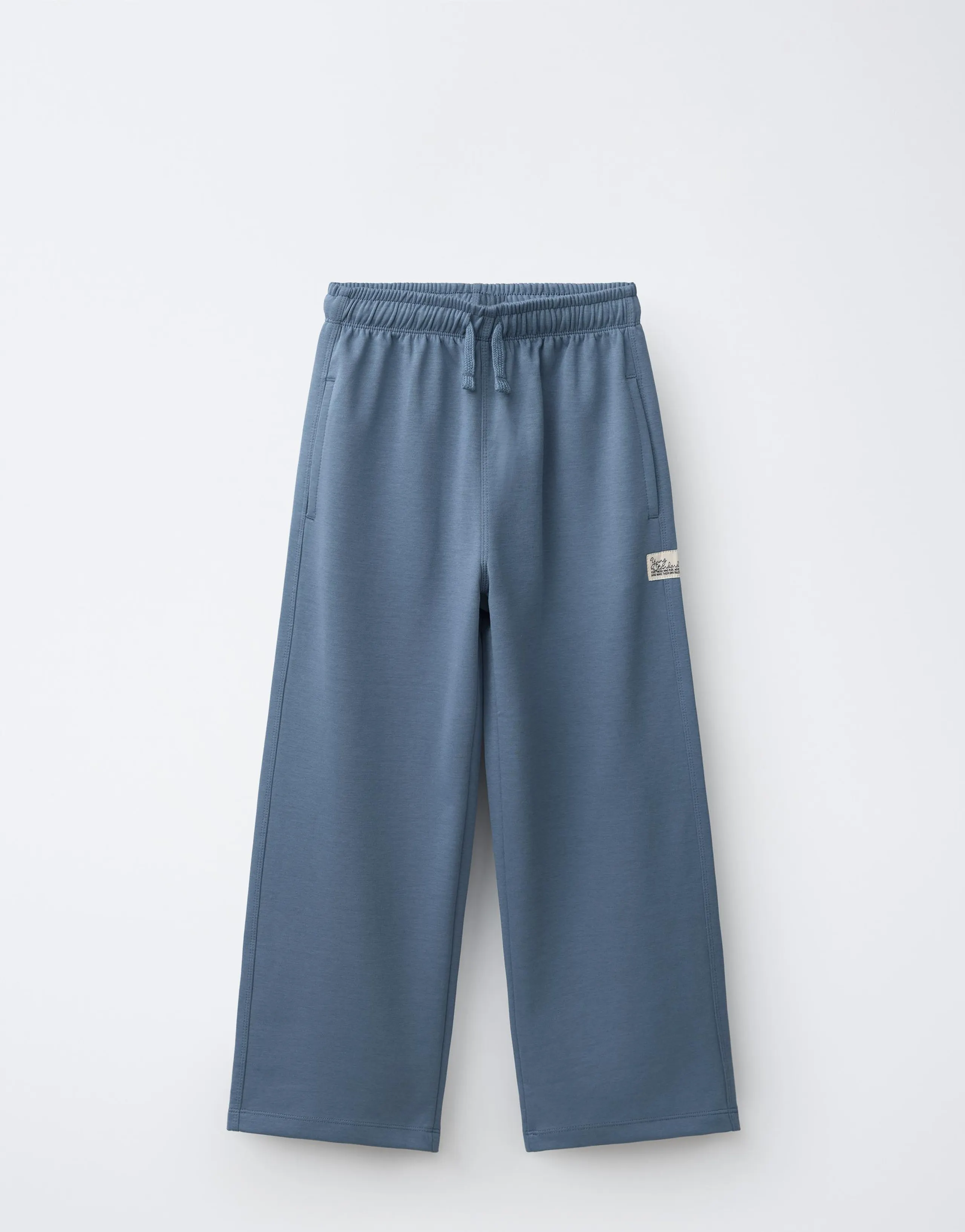 STRAIGHT INTERLOCK PLUSH TROUSERS