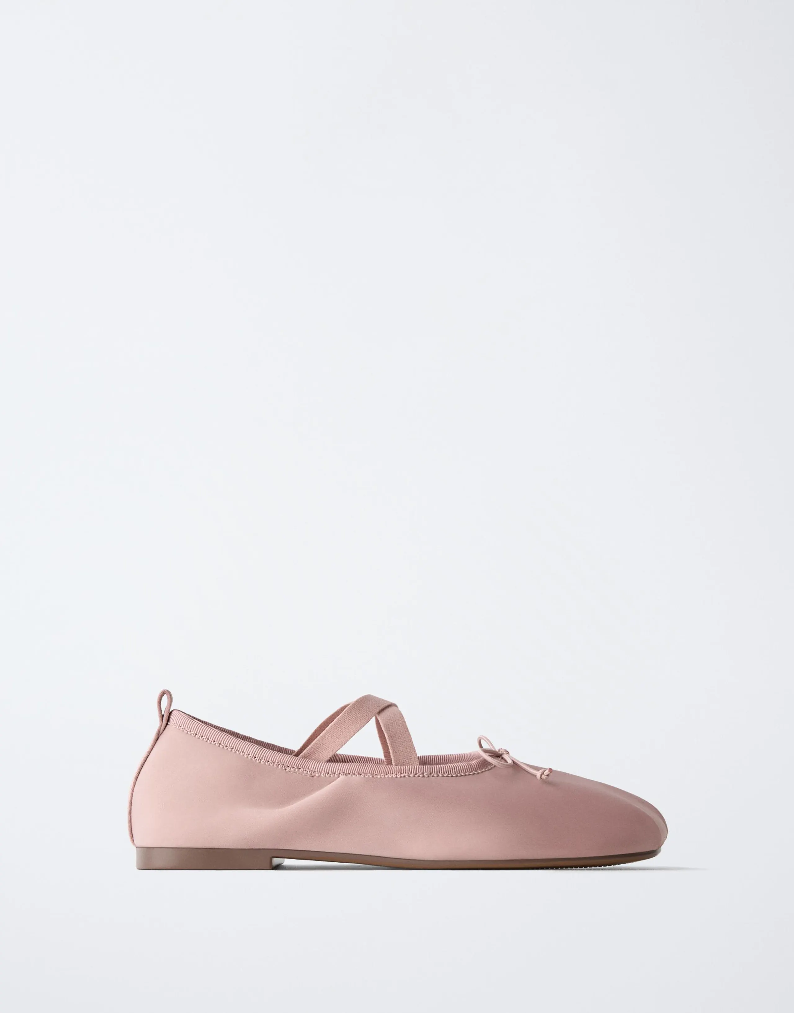 SATIN BALLERINA SHOES