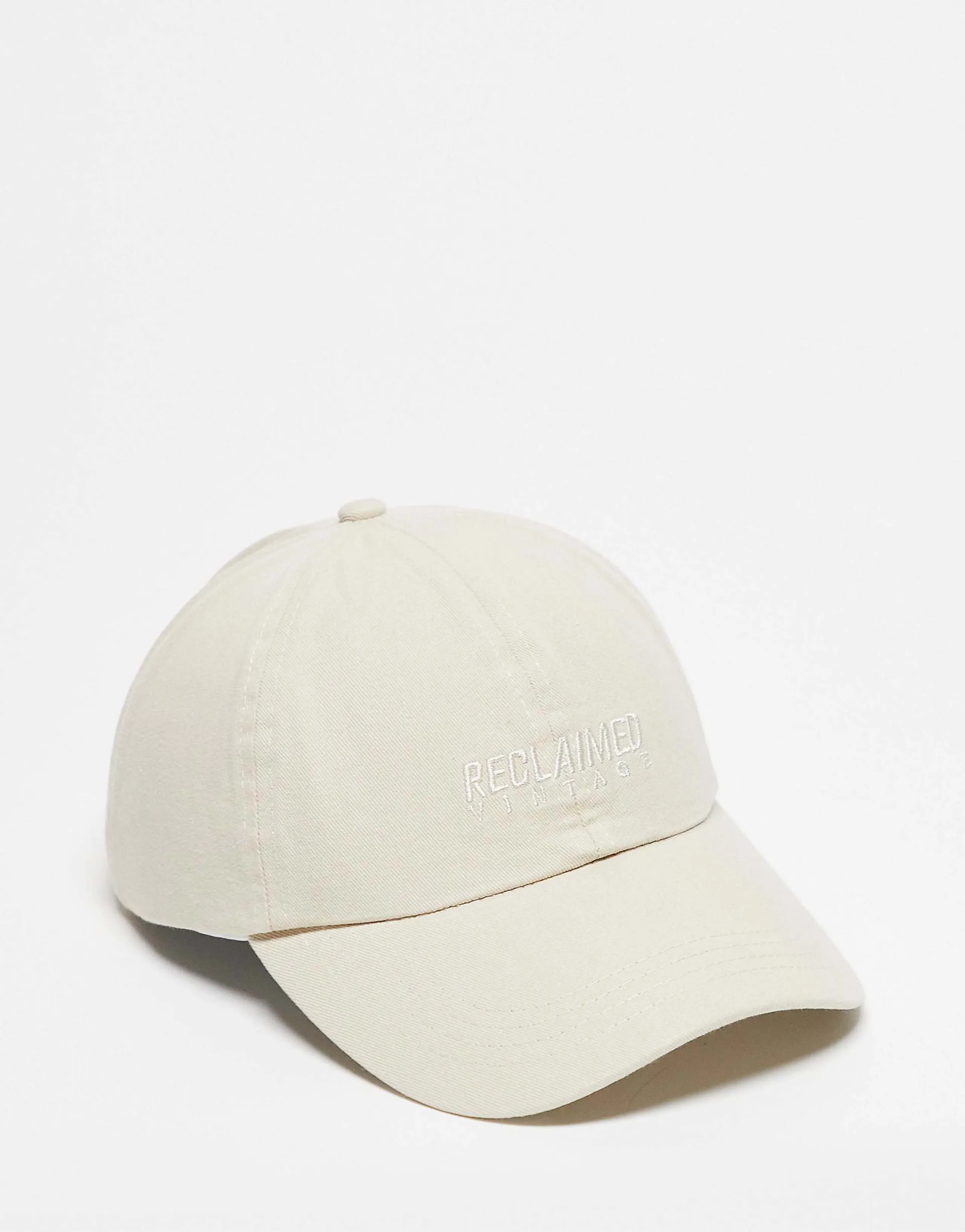 Reclaimed Vintage unisex logo cap in ecru