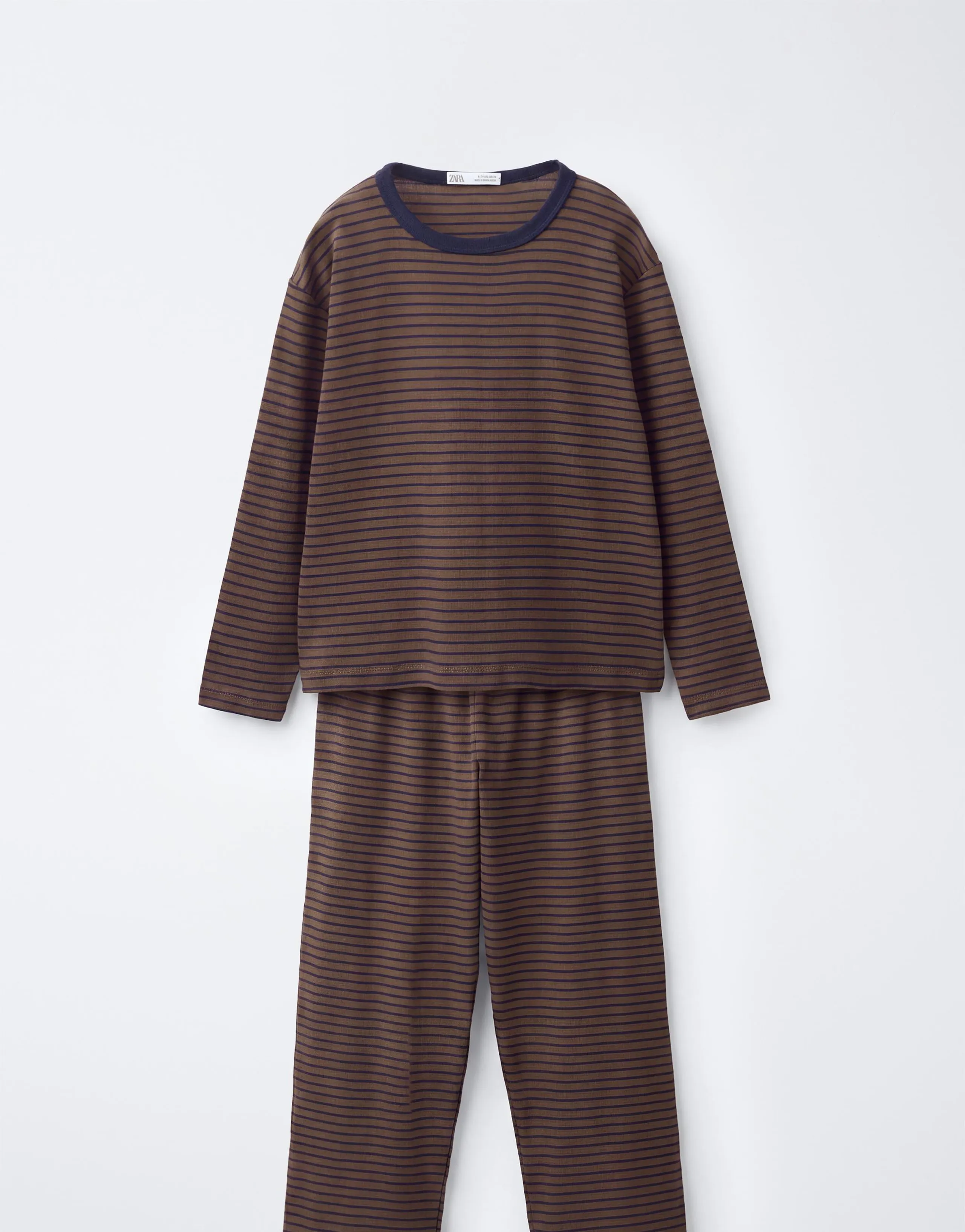 6-14 YEARS/ STRIPED PRINT PYJAMAS