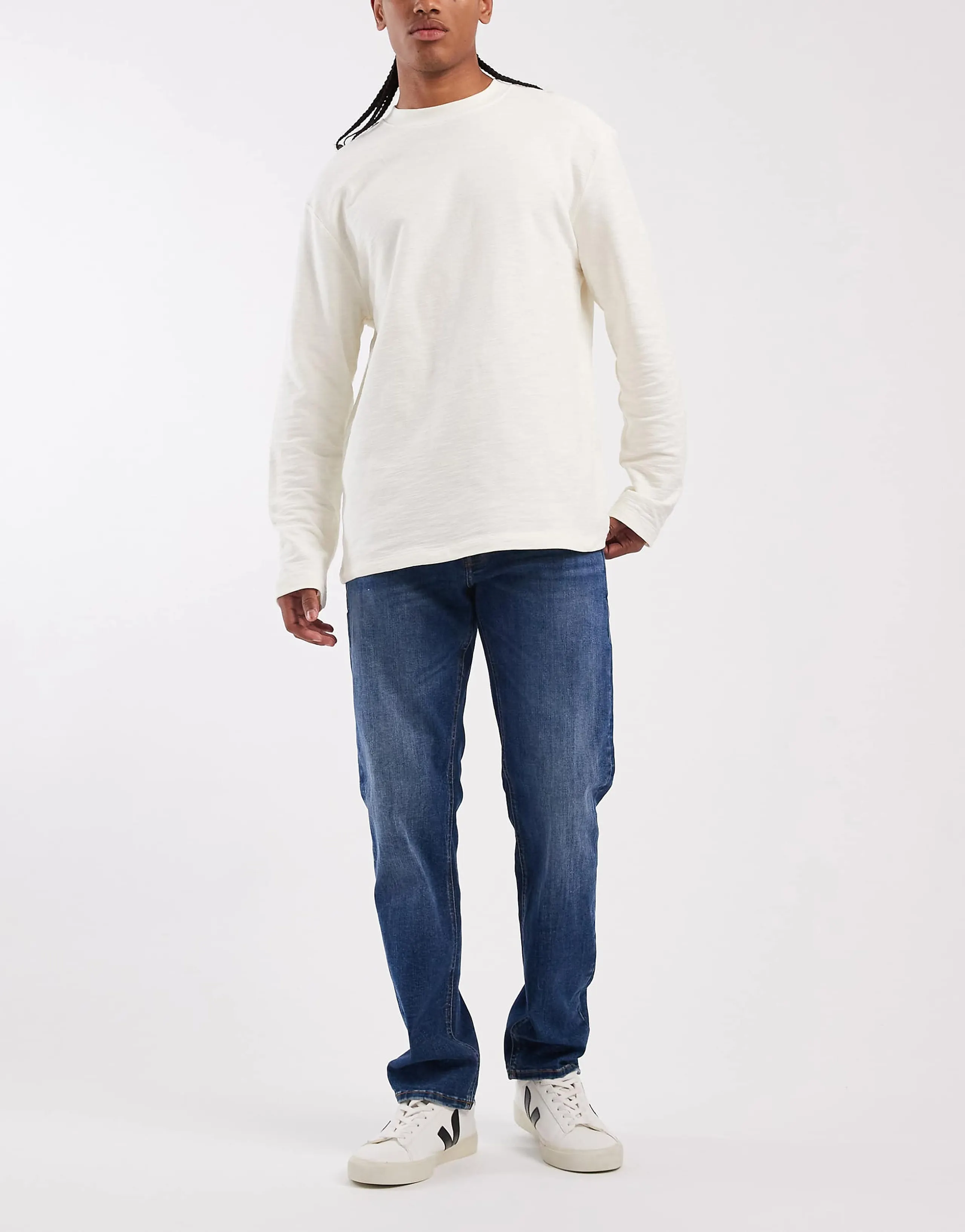Jack & Jones Mike tapered jeans in dark blue