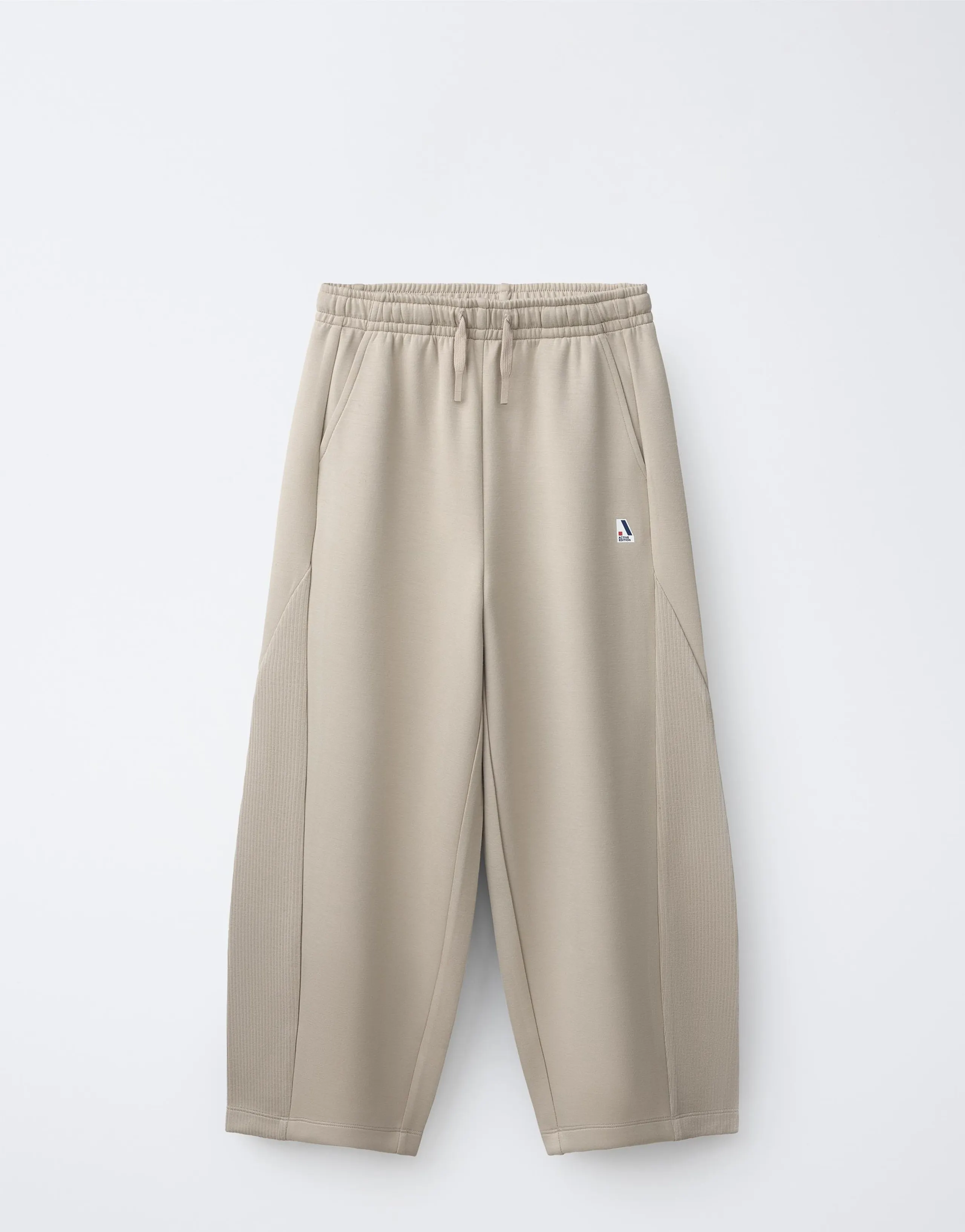 MODAL BLEND SPORTY BARREL TROUSERS