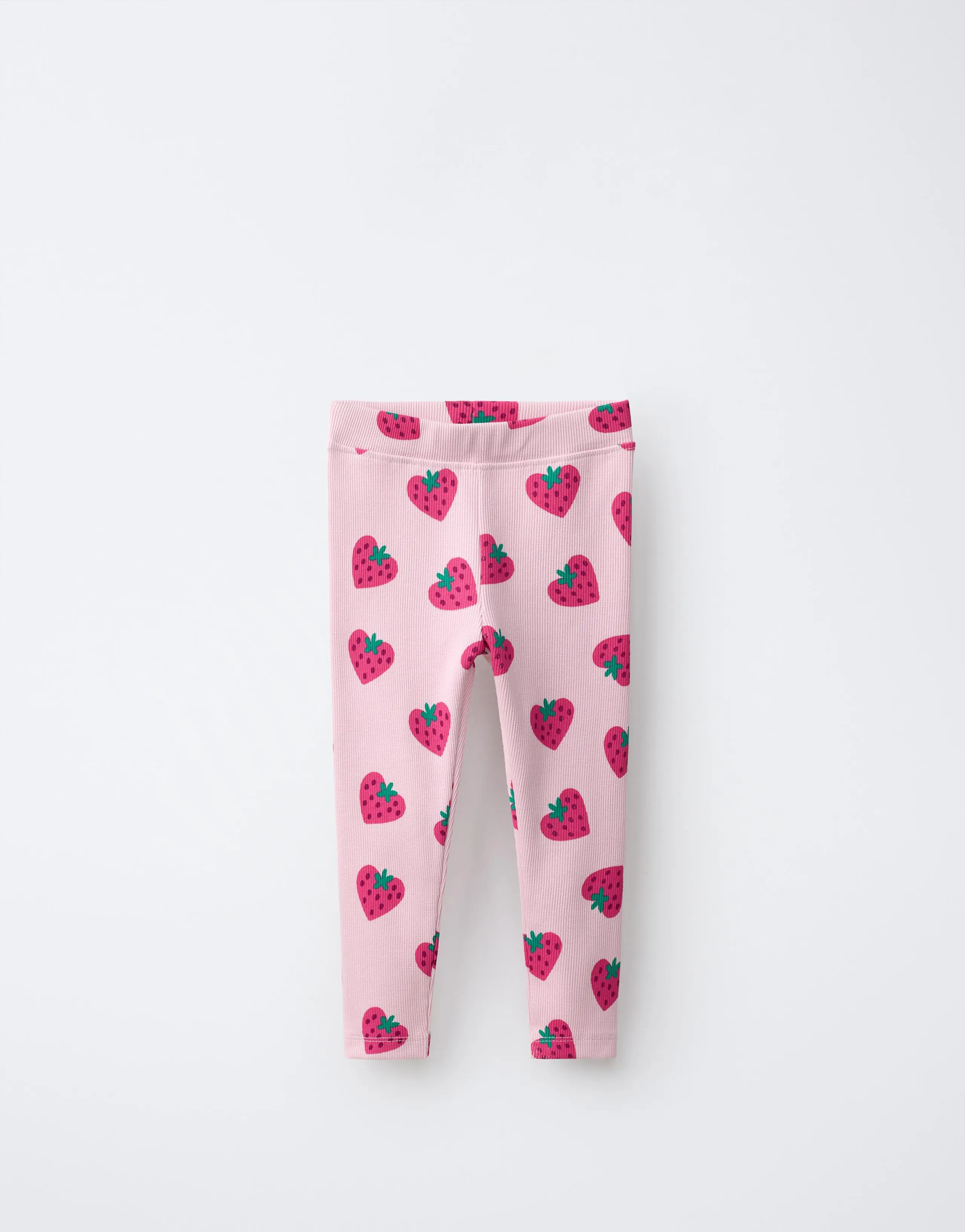 STRAWBERRY RIBBED LEGGINGS