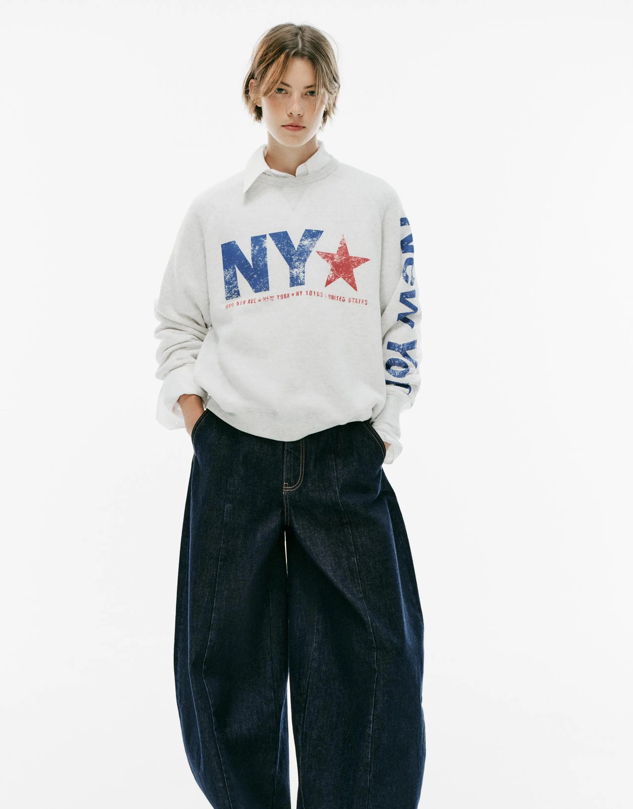 OVERSIZE TEXT SWEATSHIRT