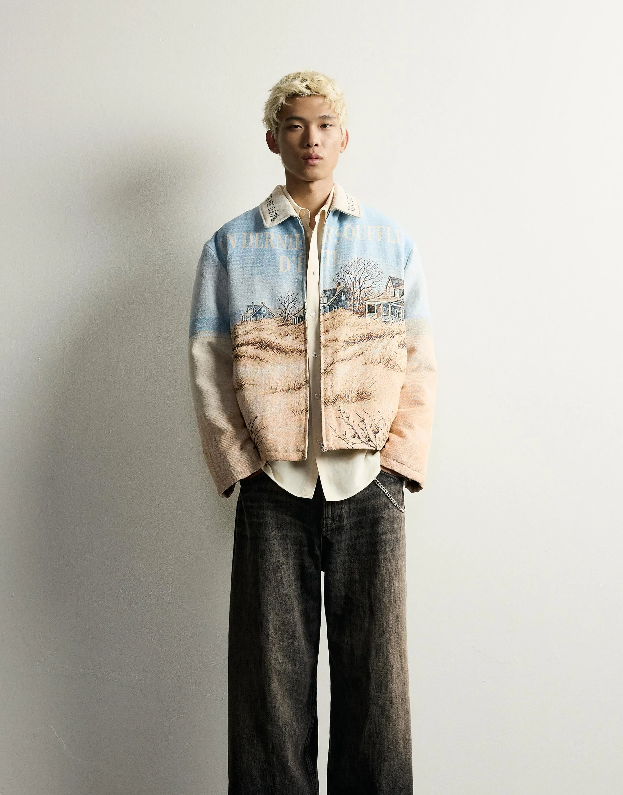 LANDSCAPE JACQUARD PADDED JACKET