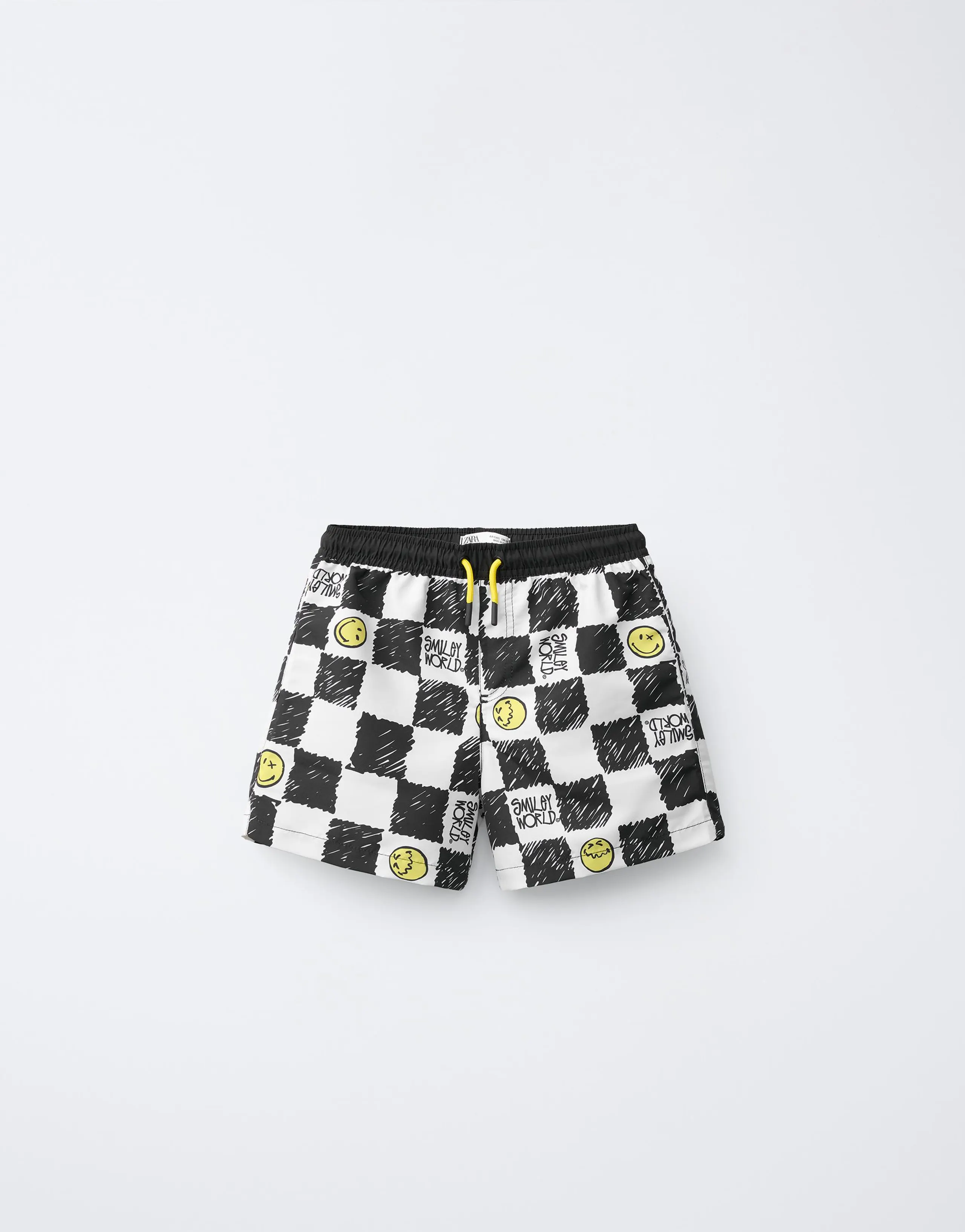 6-14 YEARS/ SMILEYWORLD ® CHECKERBOARD SWIM SHORTS