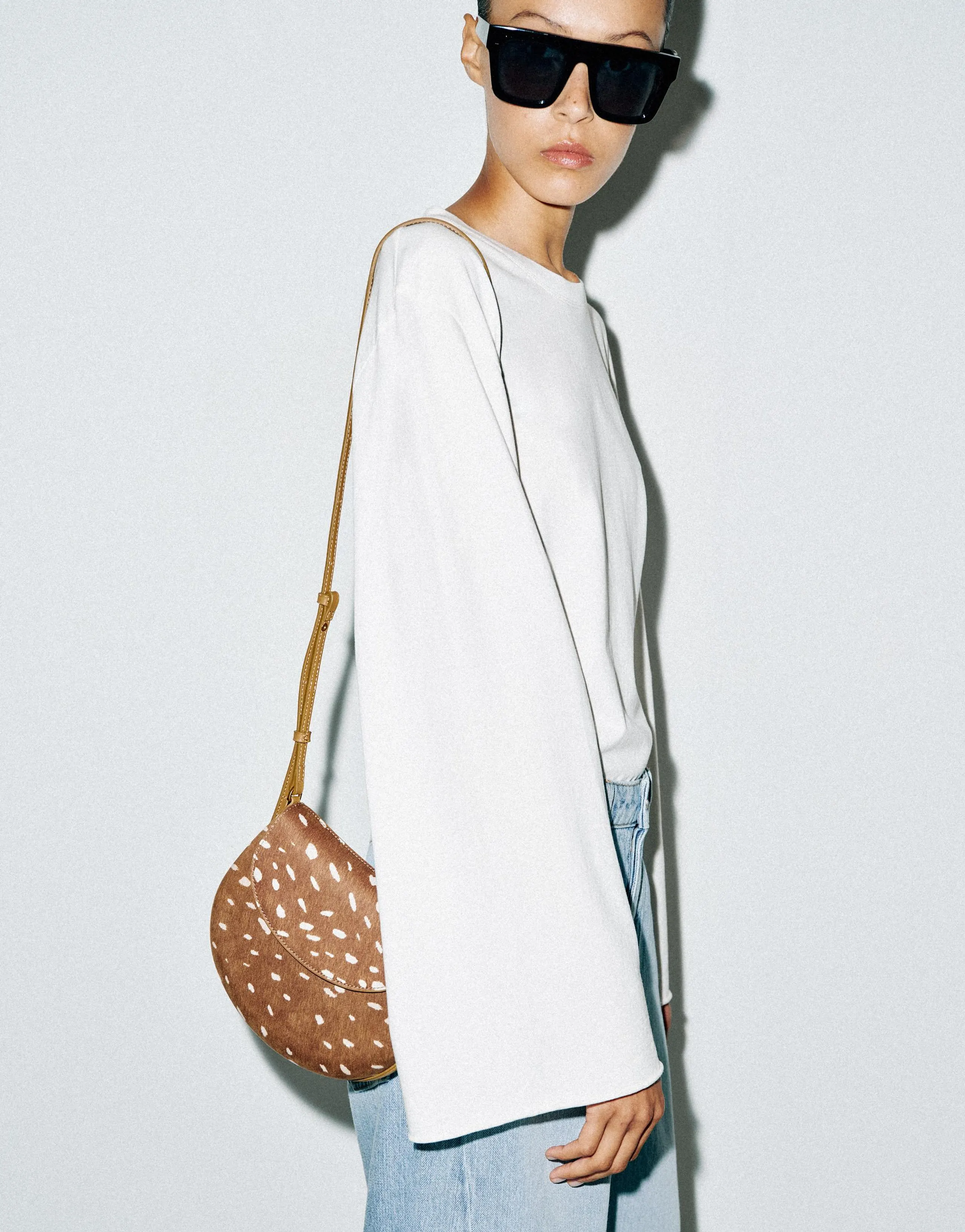 ANIMAL PRINT CROSSBODY BAG