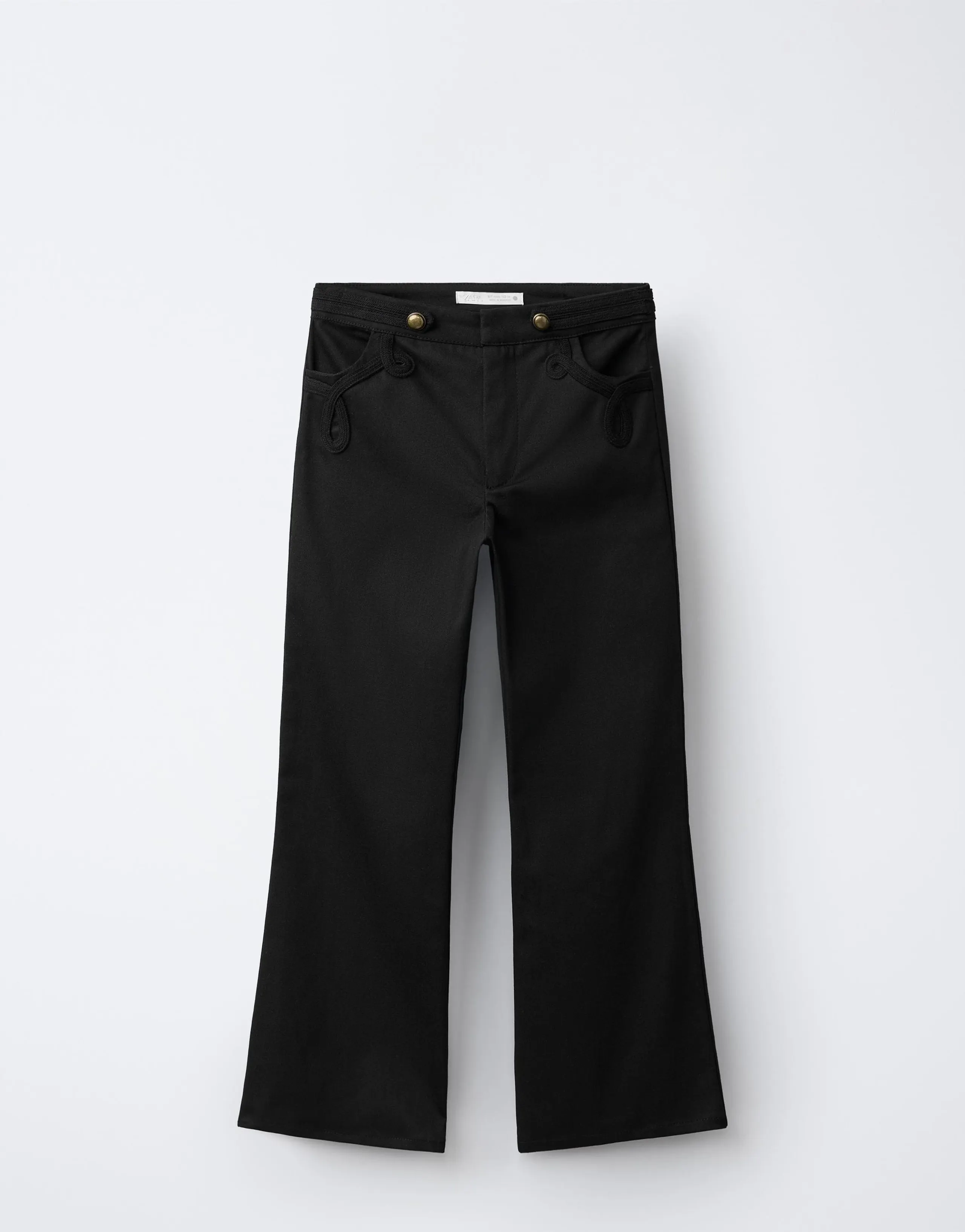 BUTTONED FLARED TROUSERS