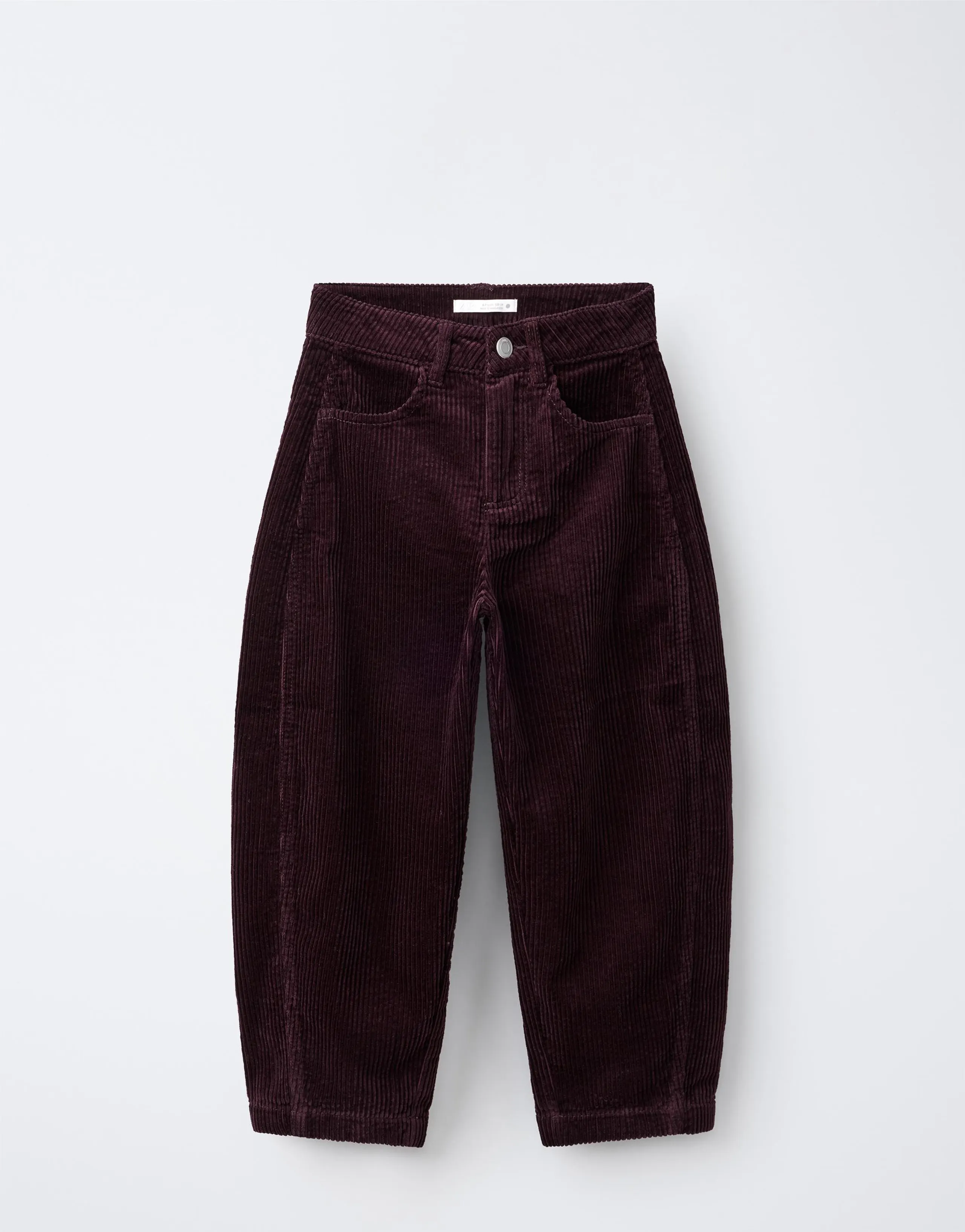 CORDUROY BARREL TROUSERS